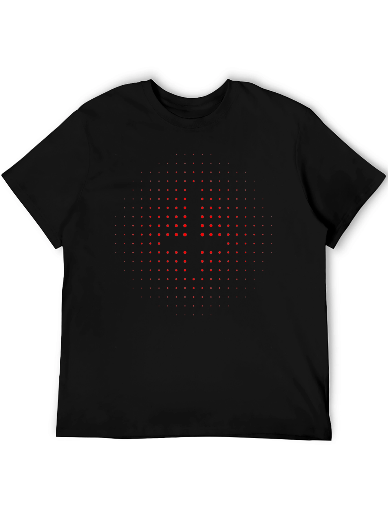 Geometric Dot Pattern Tee - Modern Style
