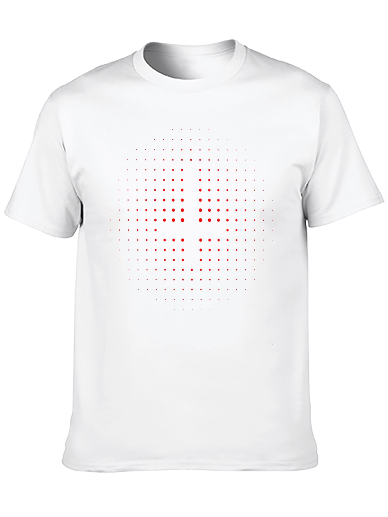 Geometric Dot Pattern Tee - Modern Style