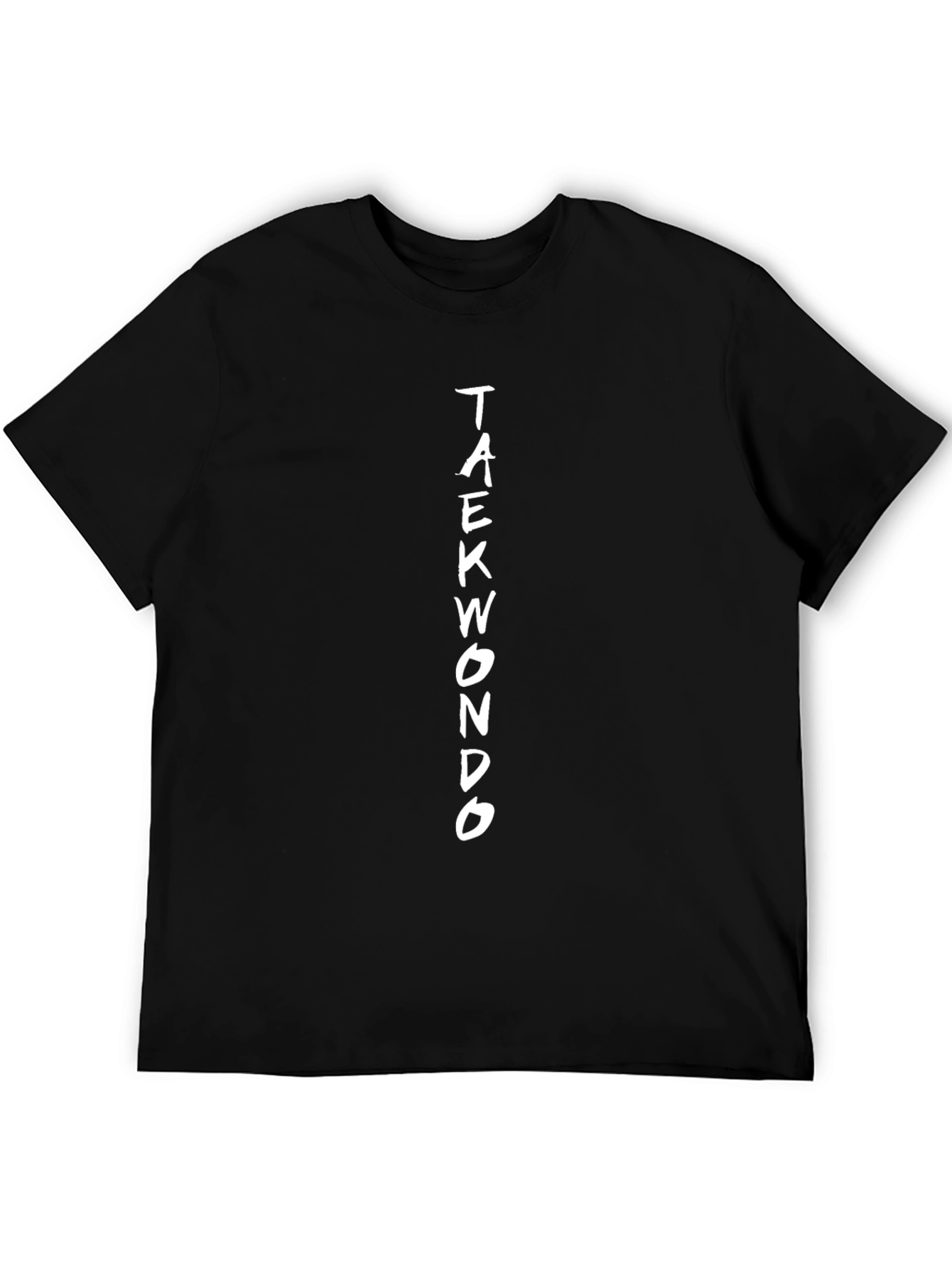 Taekwondo Text Graphic Black T-Shirt