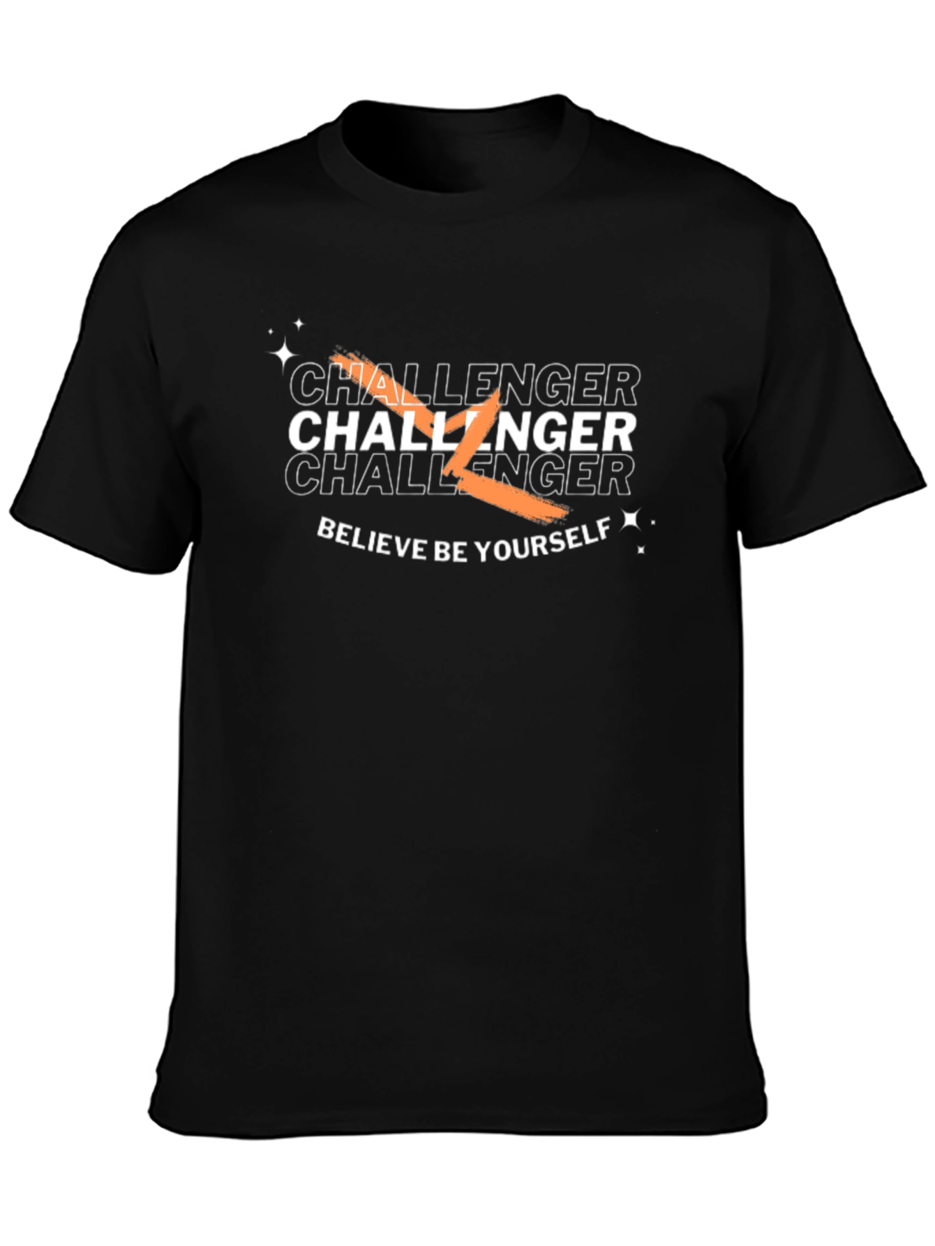 Challenger Graphic Print Black T-Shirt