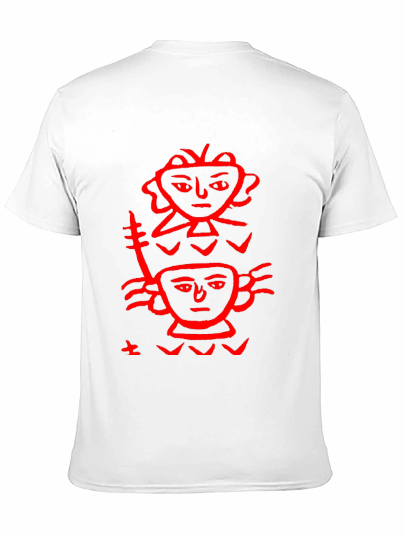 Unique Graphic Print Tee - Black