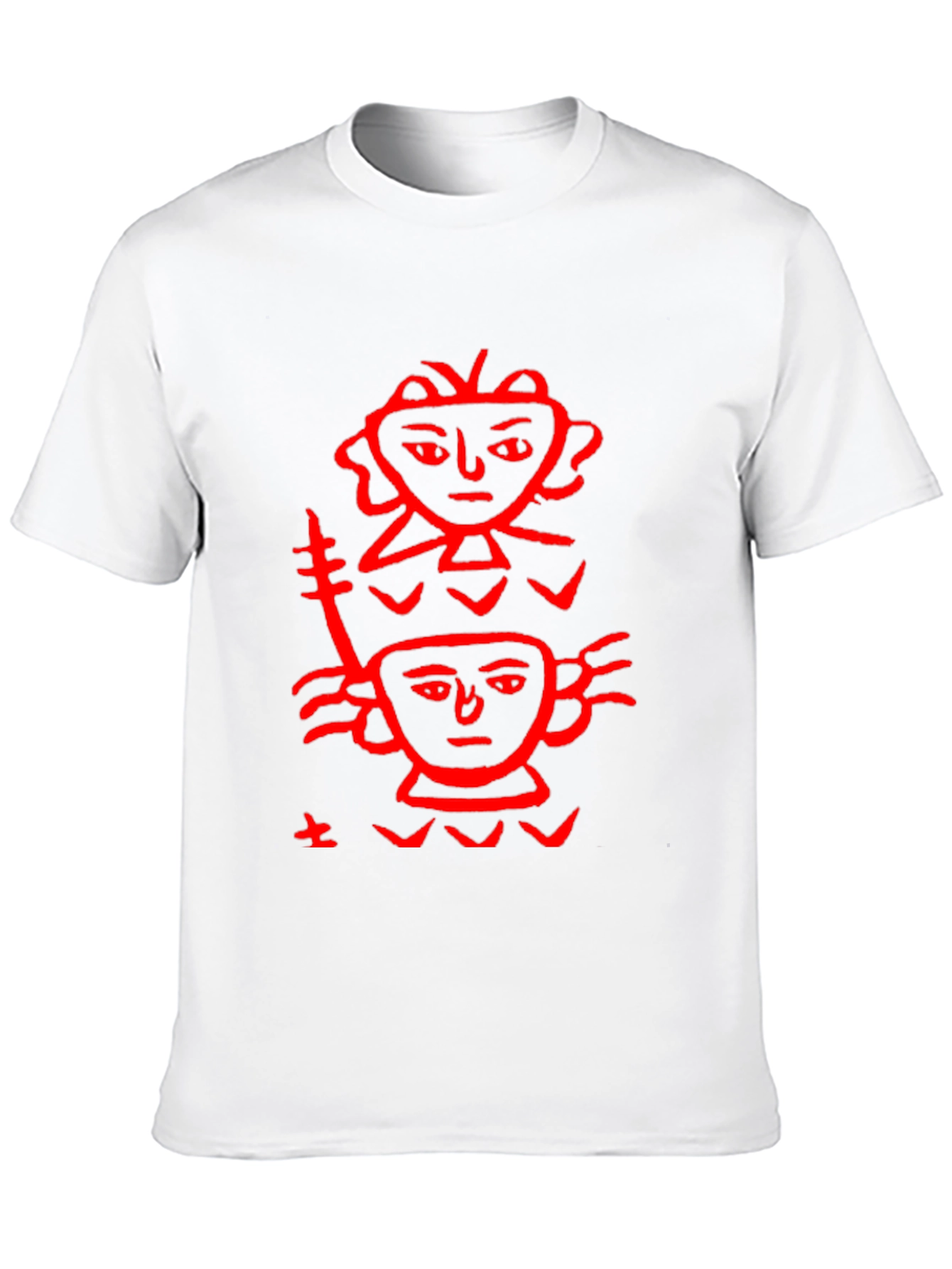 Unique Graphic Print Tee - Black