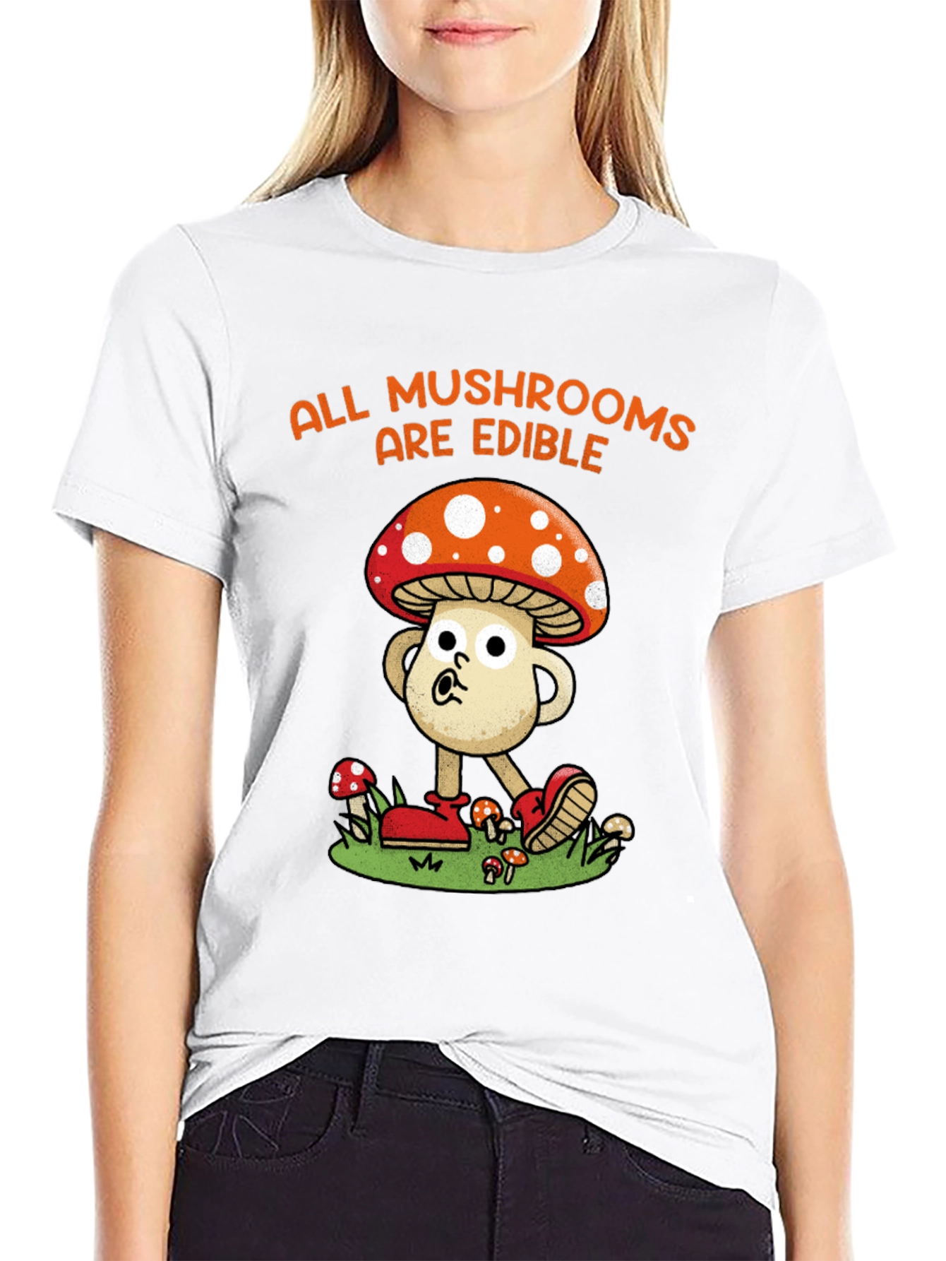 Humorous Mushroom Edible T-Shirt