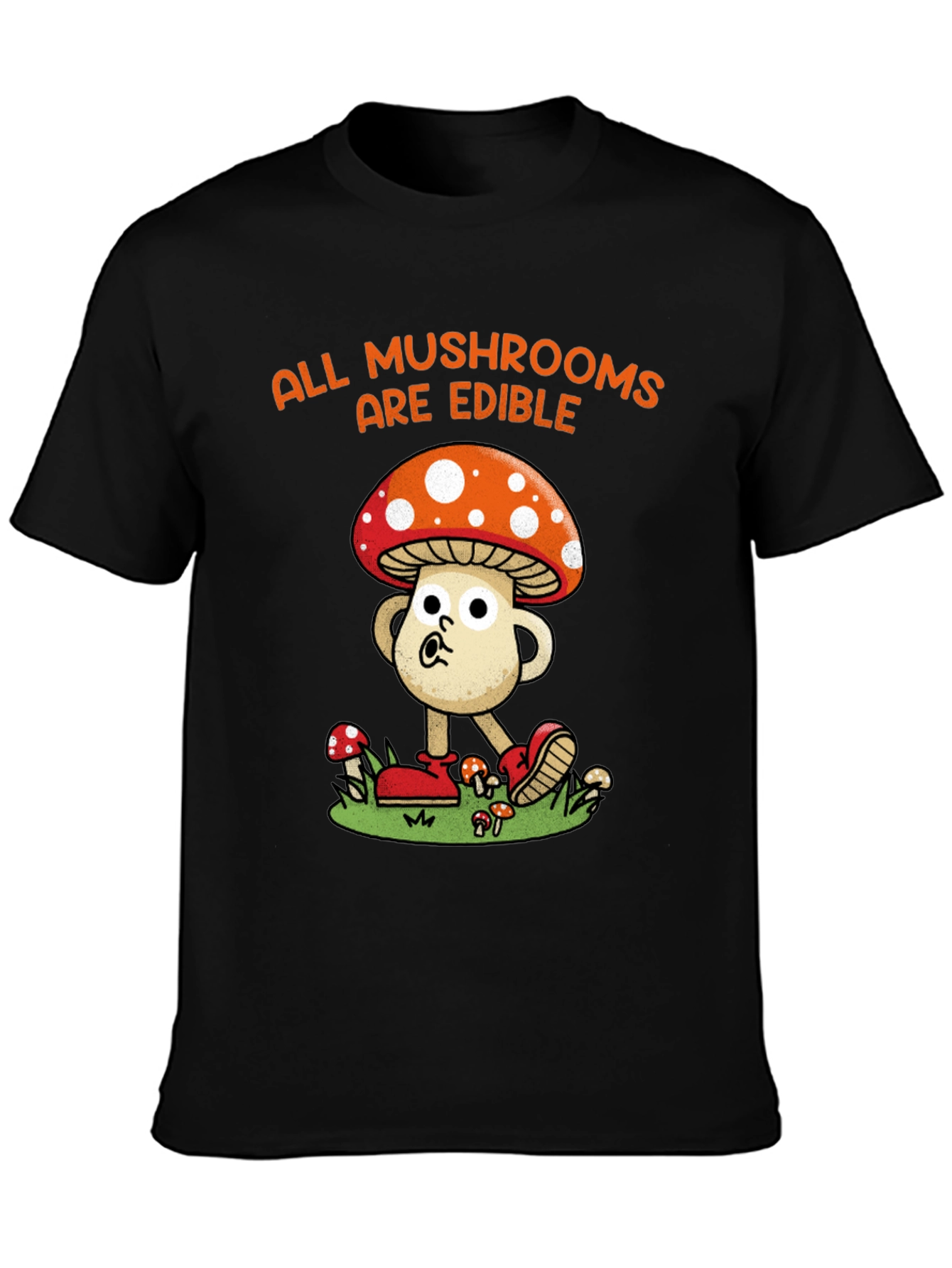 Humorous Mushroom Edible T-Shirt