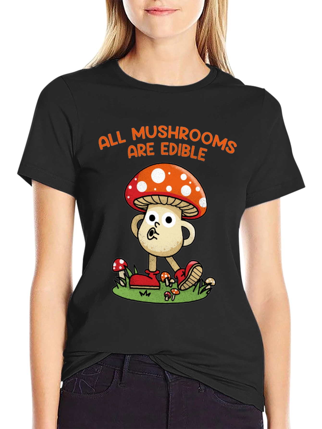 Humorous Mushroom Edible T-Shirt