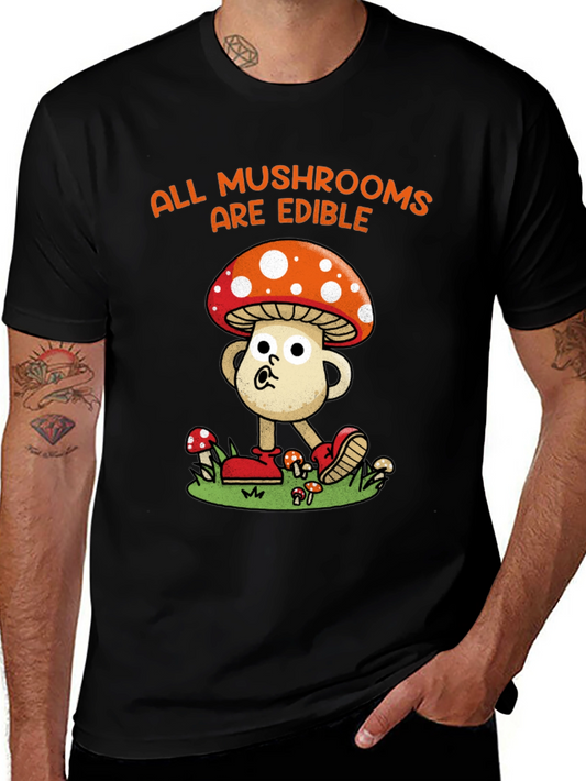 Humorous Mushroom Edible T-Shirt