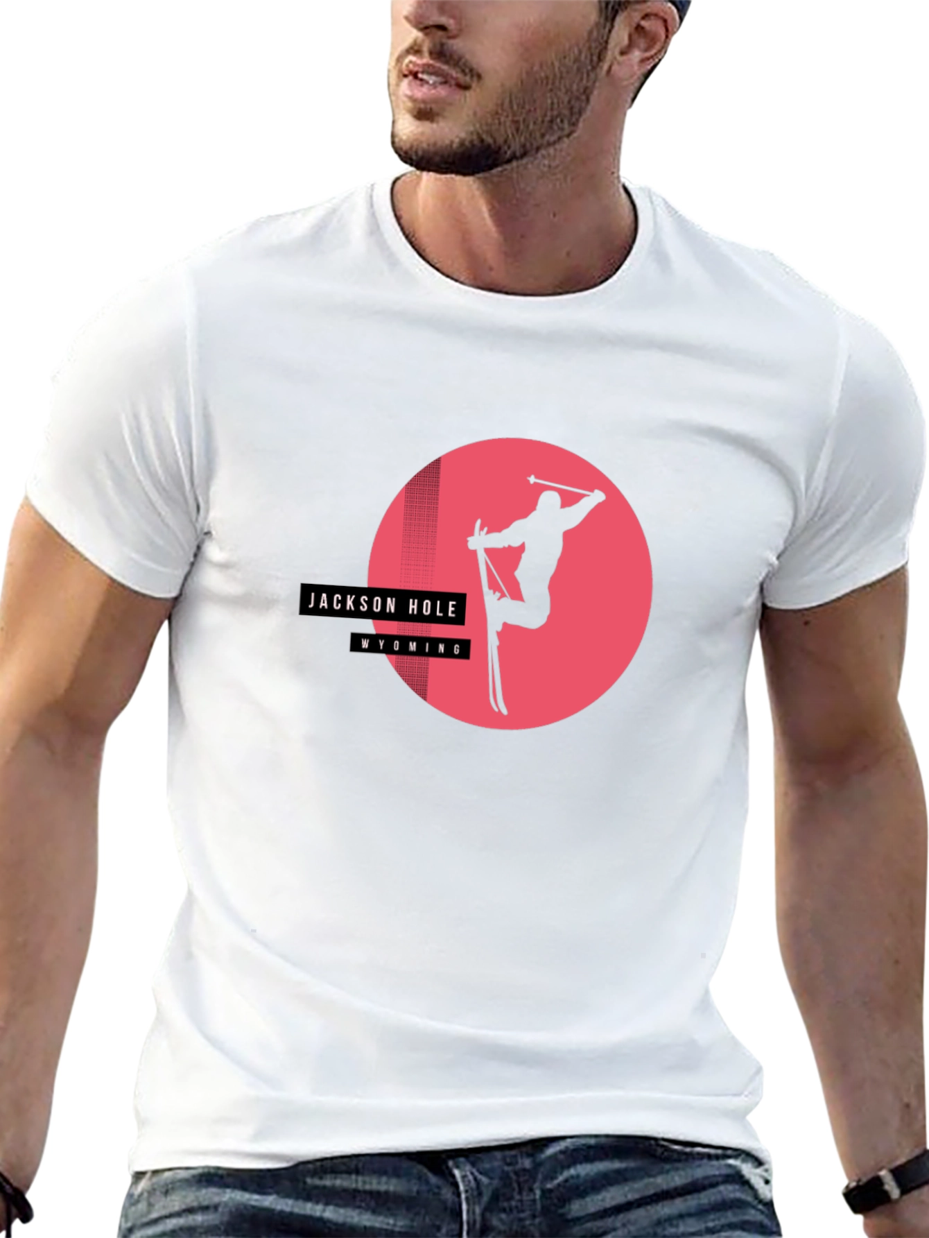 Jackson Hole Wyoming Skiing T-Shirt