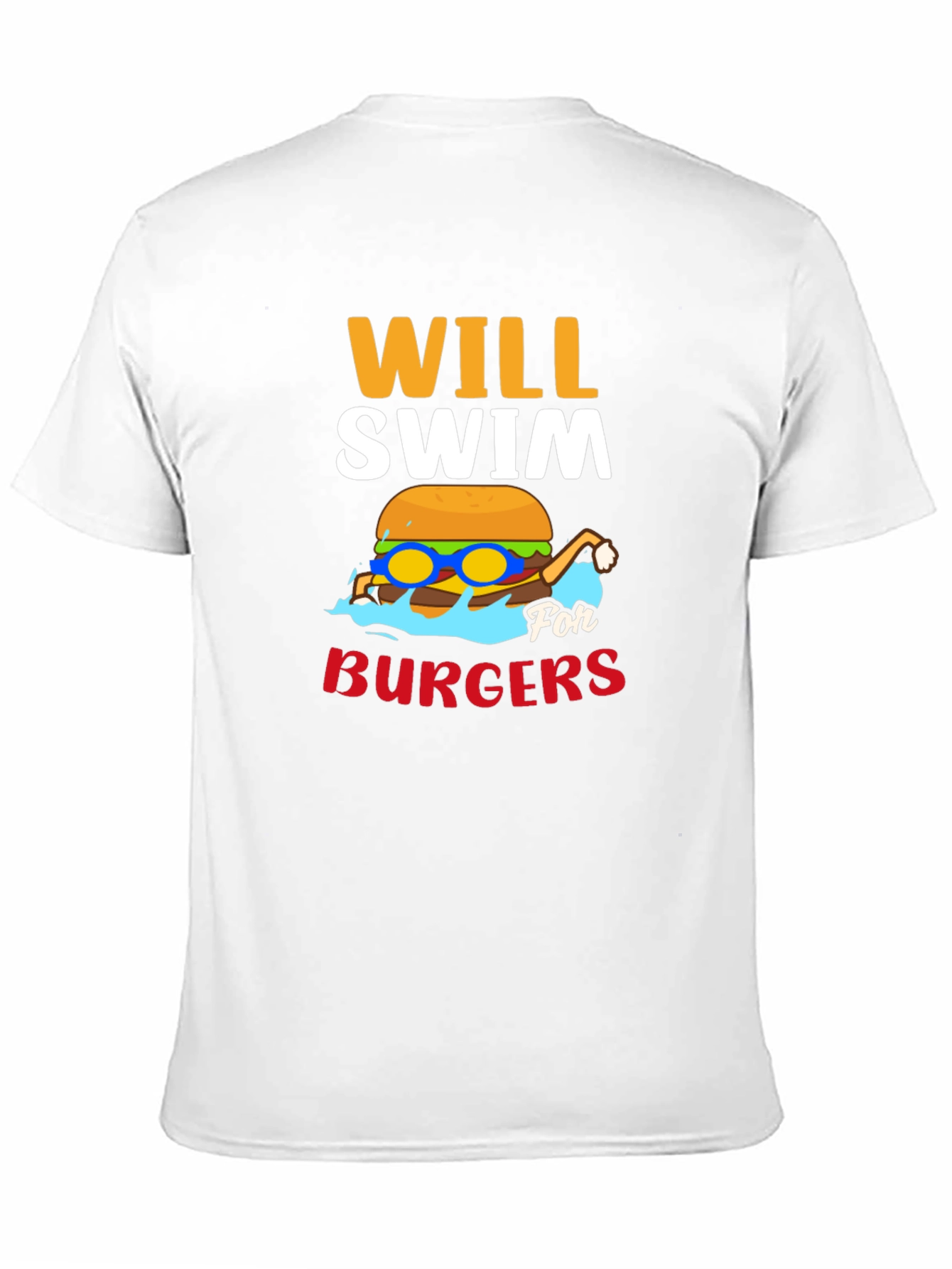 Will Swim for Burgers Graphic Tee