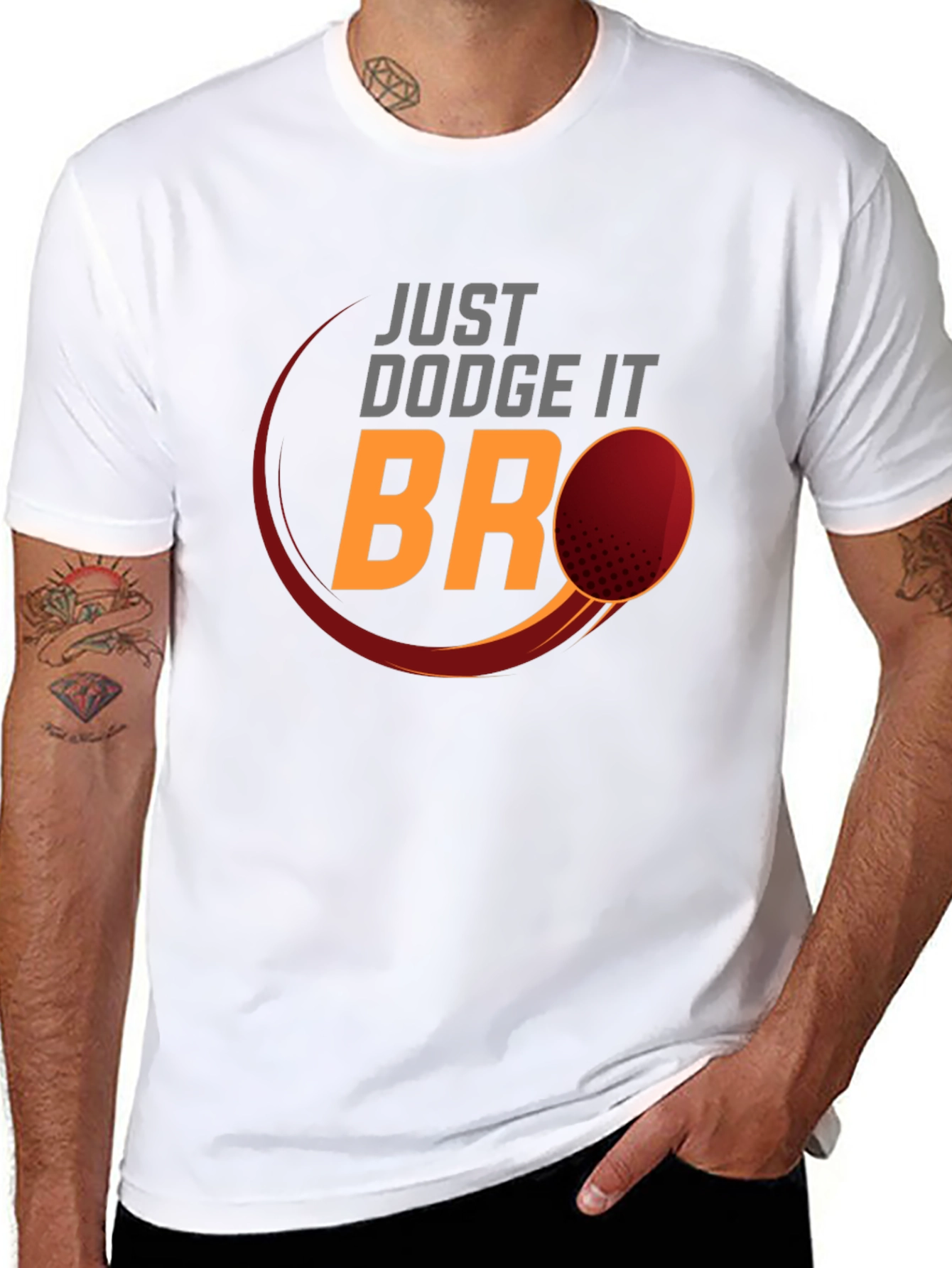 Just Dodge It Bro T-Shirt | Funny Dodgeball Tee