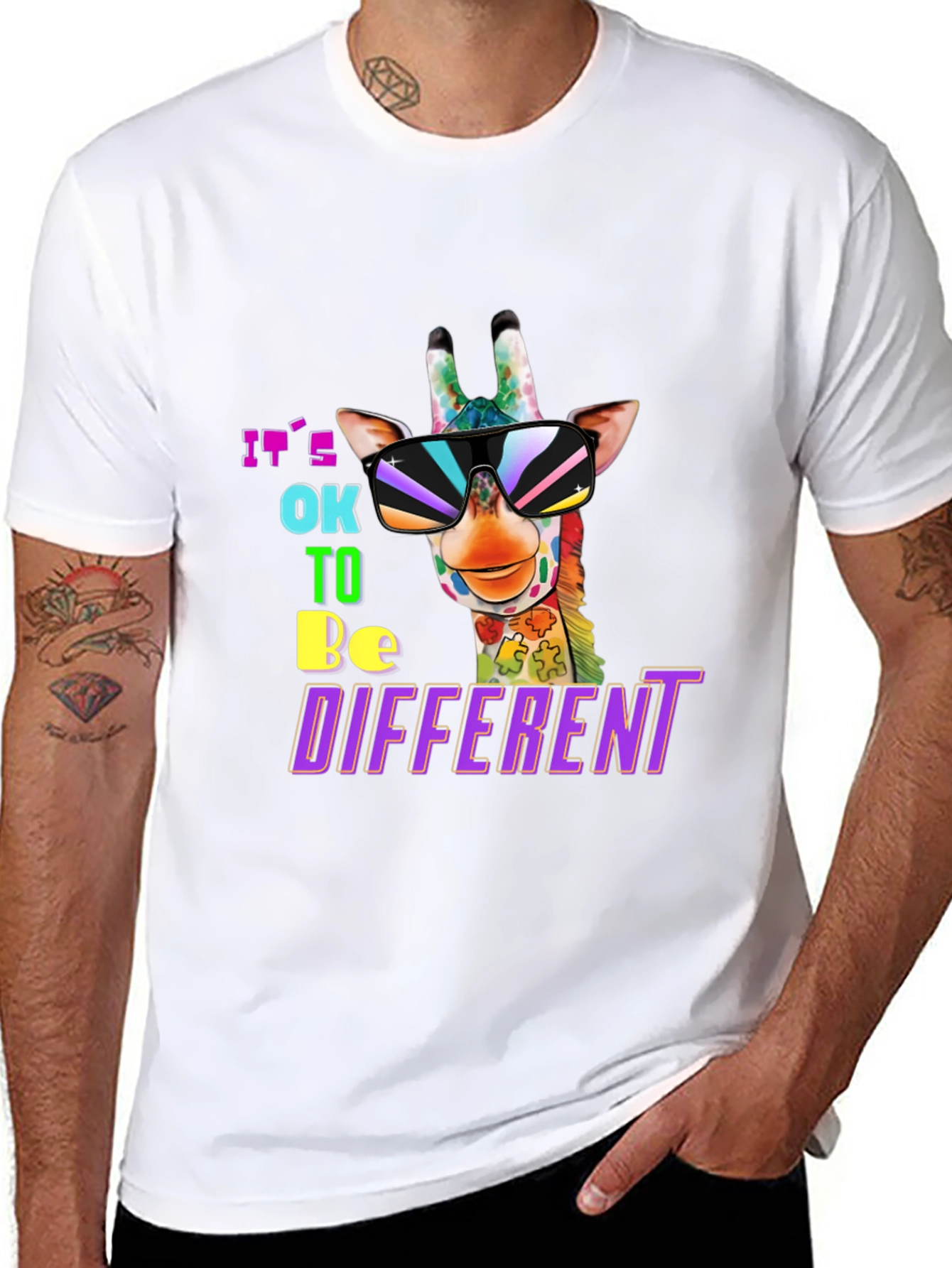 Autism Awareness Giraffe T-Shirt