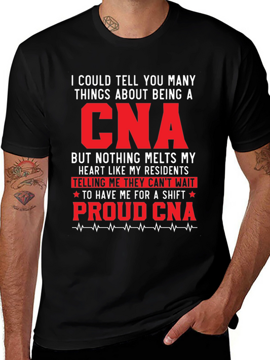 Proud CNA Graphic Tee - Gift for Certified Nurse Assistants
