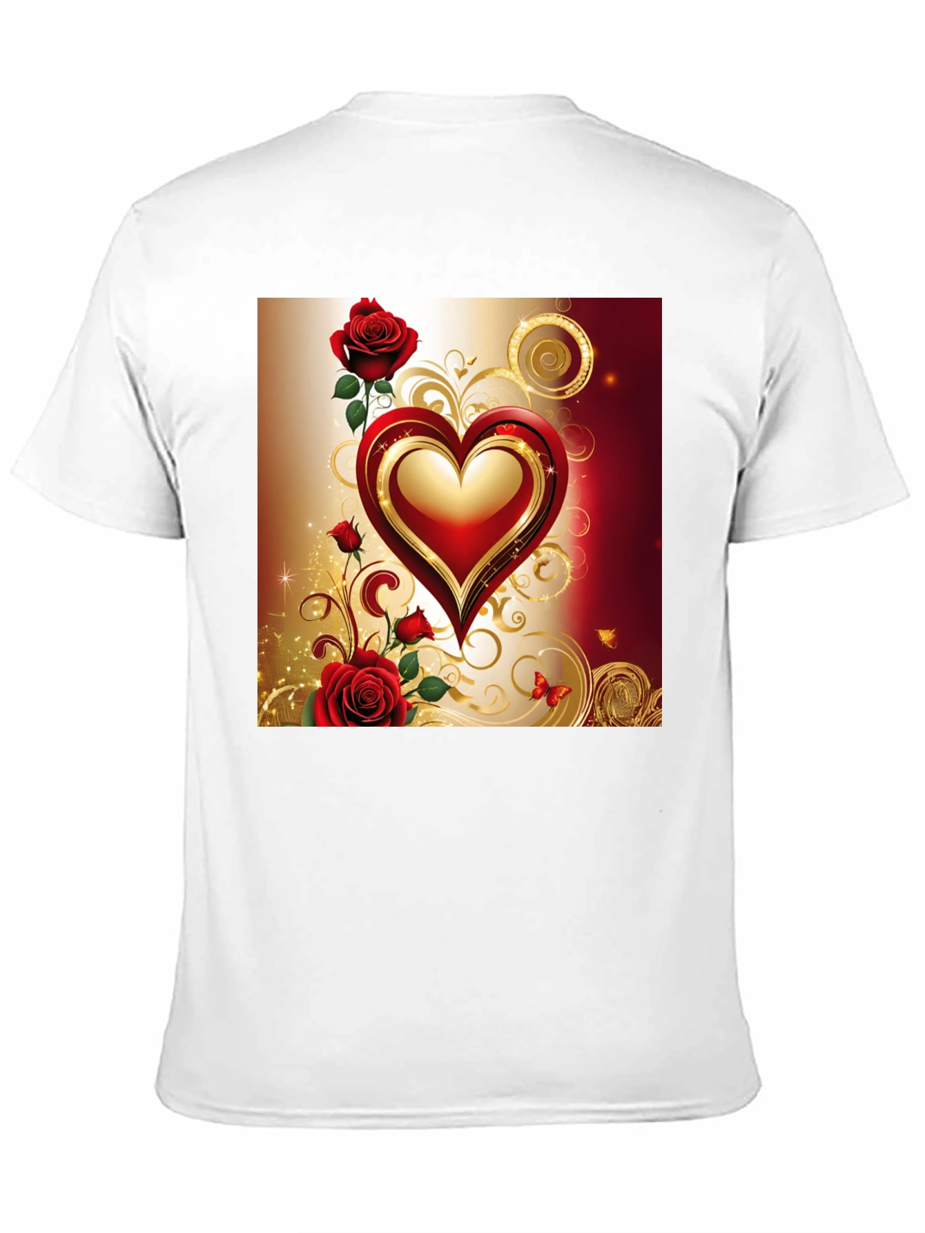 Romantic Heart & Roses T-Shirt