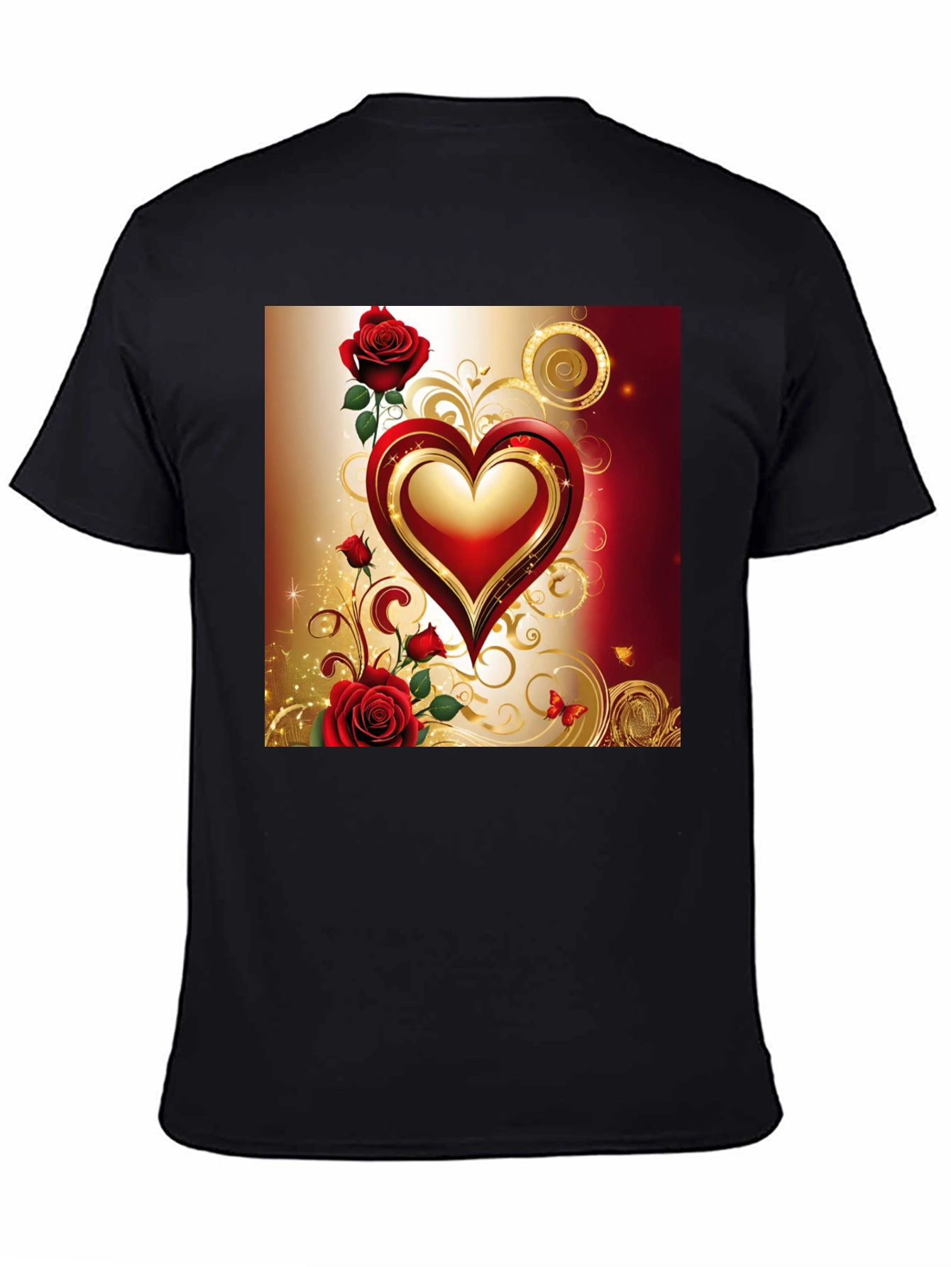 Romantic Heart & Roses T-Shirt