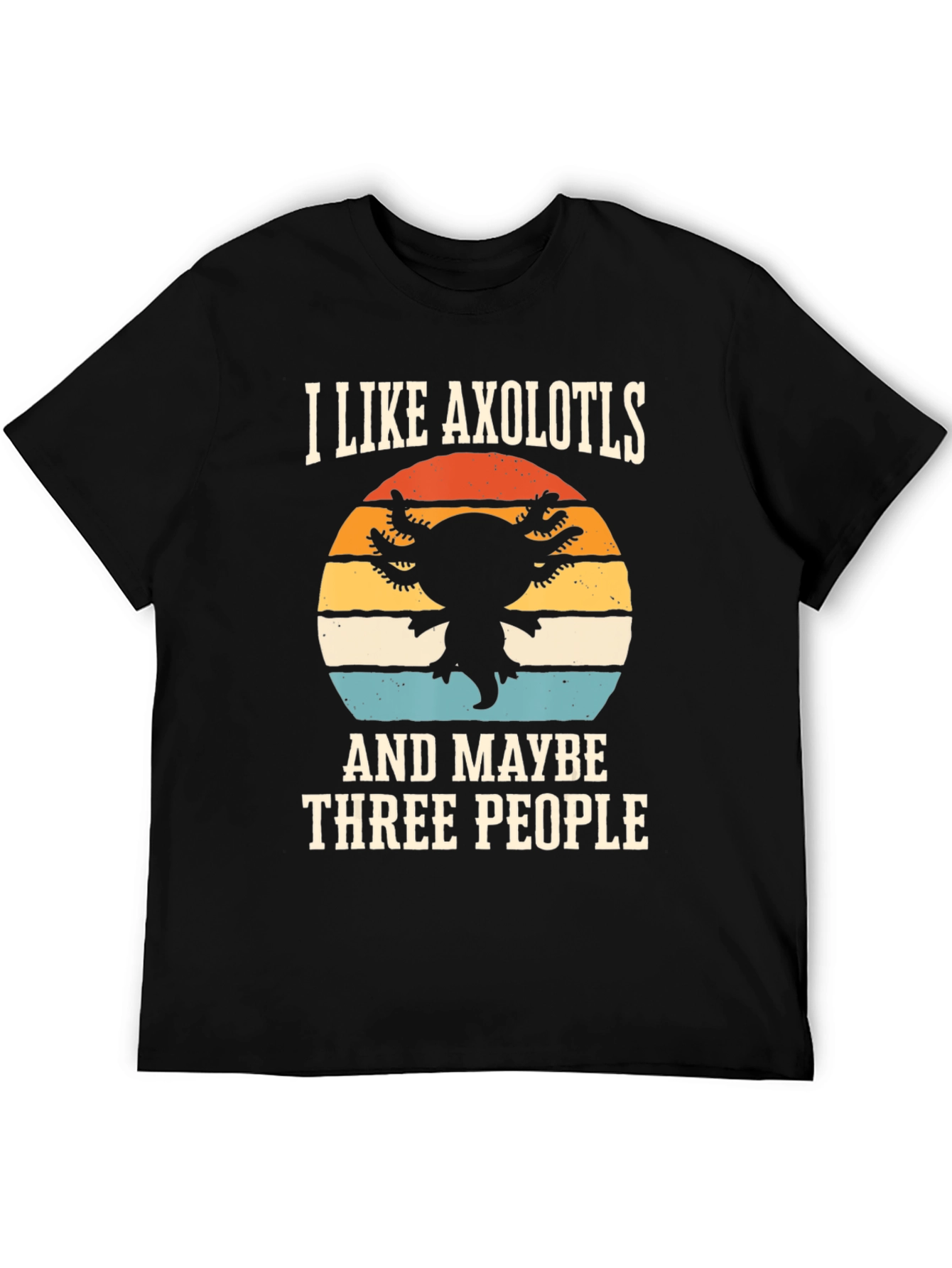 I Like Axolotls and Maybe Three People T-Shirt