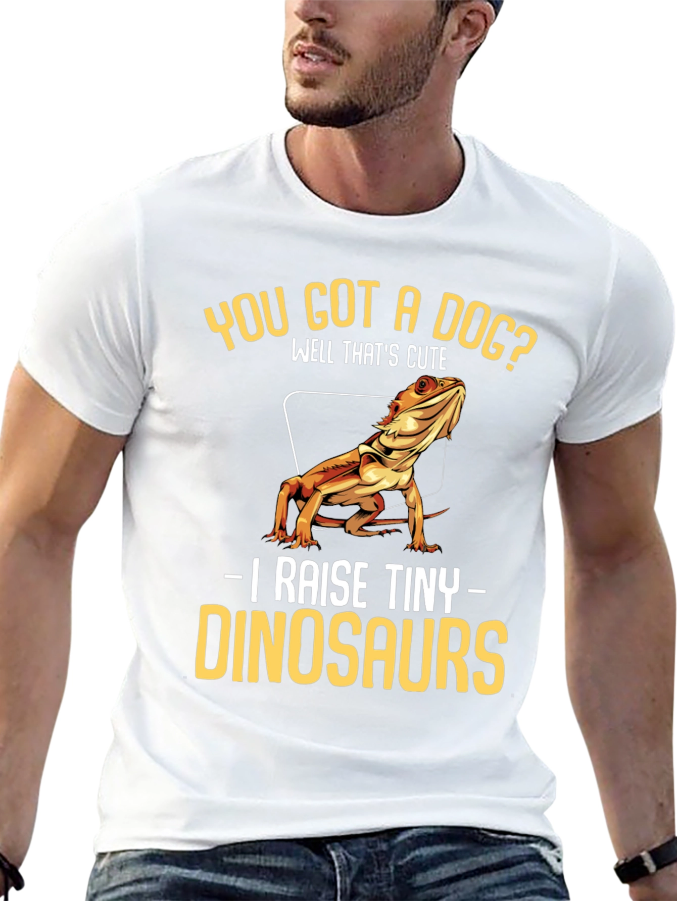 Funny Bearded Dragon T-Shirt - Tiny Dinosaurs