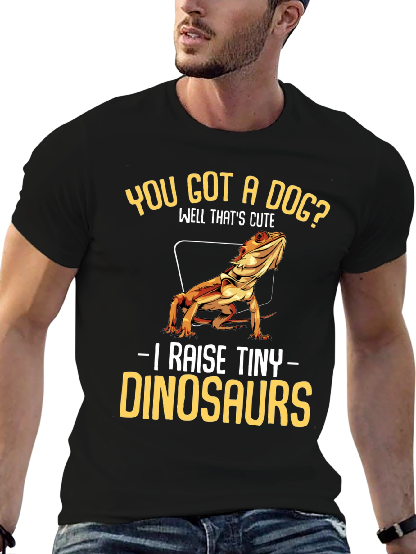 Funny Bearded Dragon T-Shirt - Tiny Dinosaurs