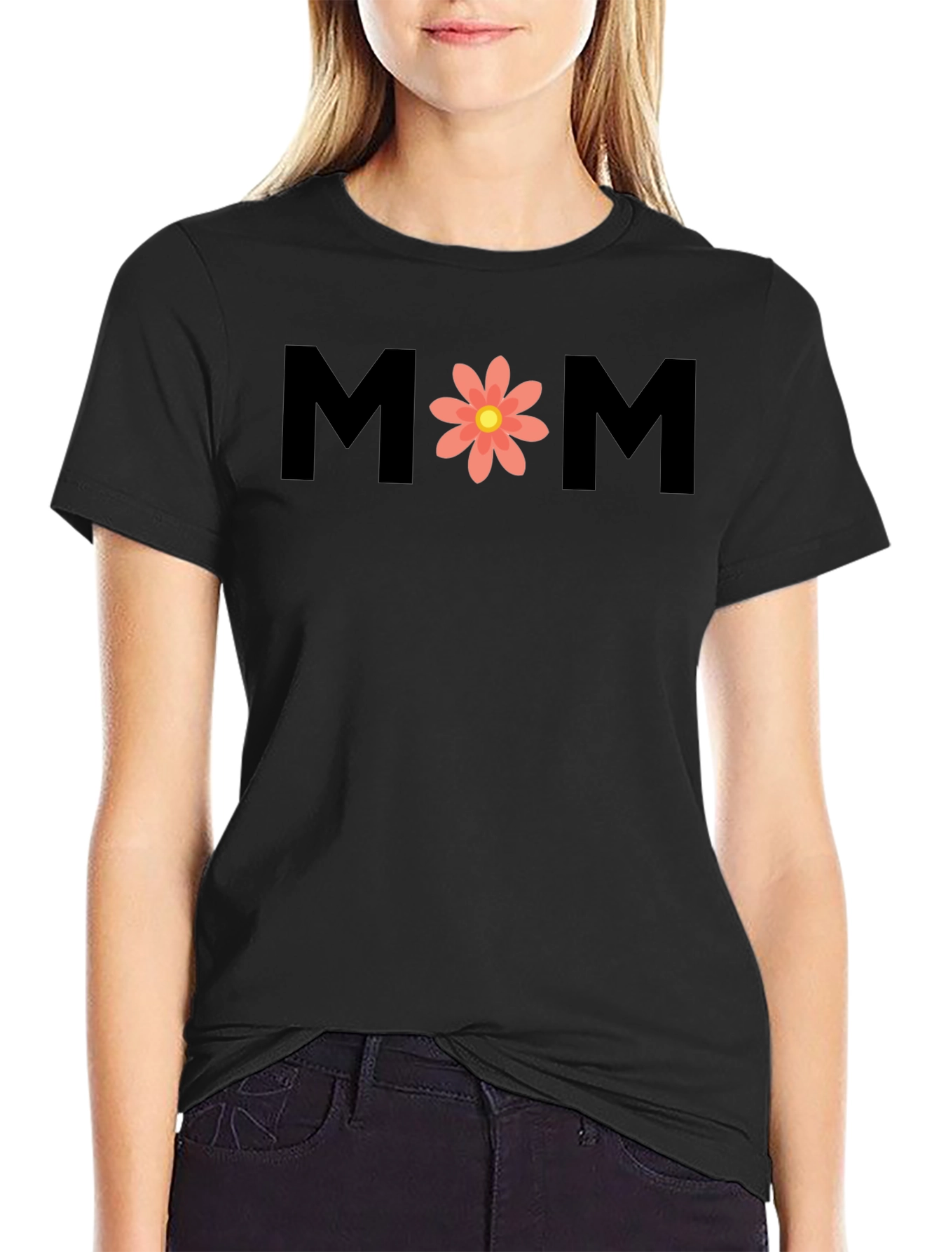 Mom Flower Graphic Tee - Perfect Mothers Day Gift