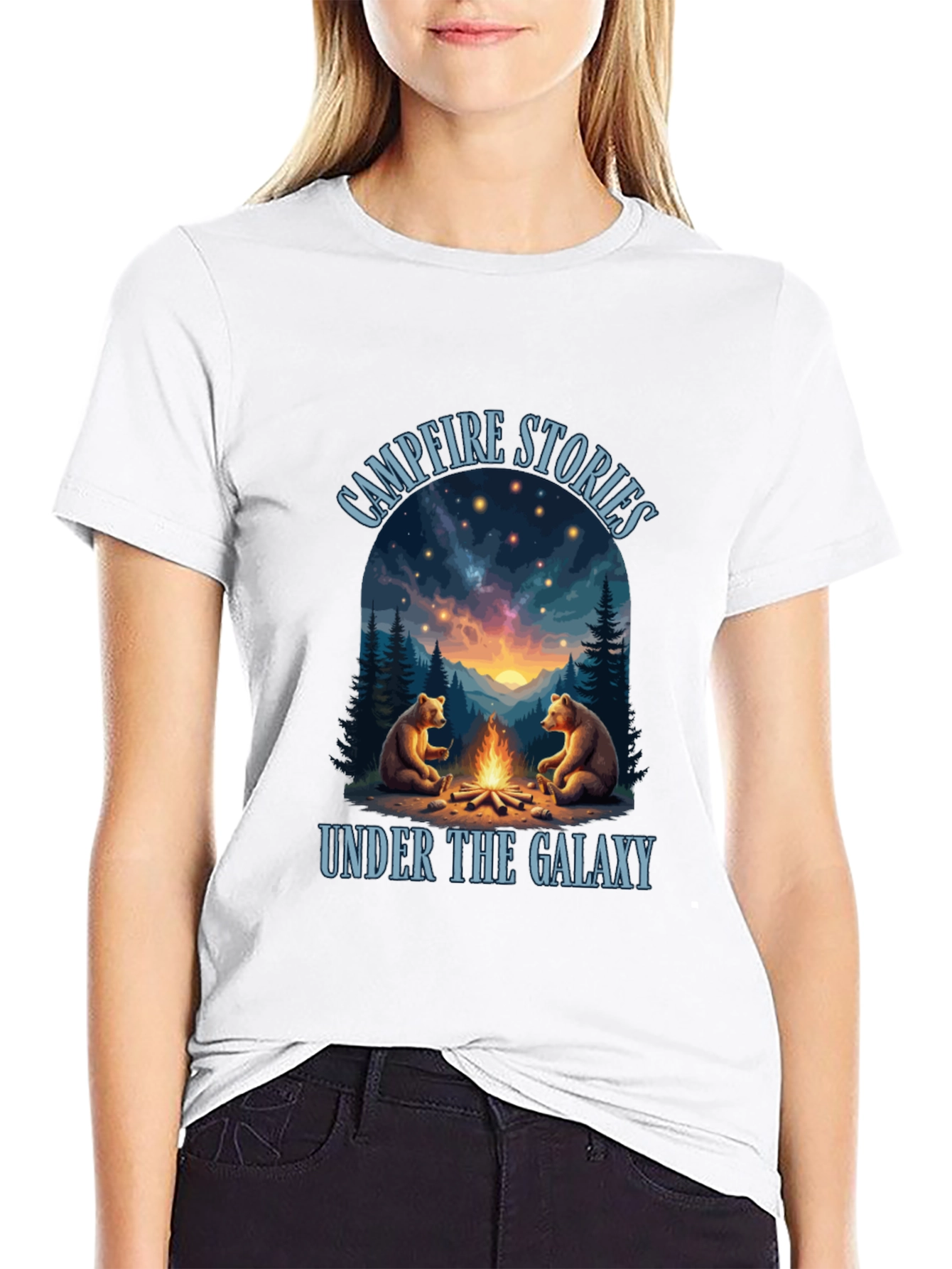 Campfire Stories Galaxy Graphic Tee