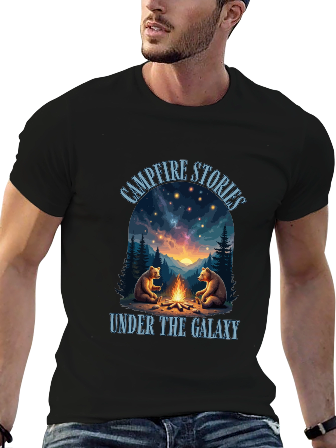Campfire Stories Galaxy Graphic Tee