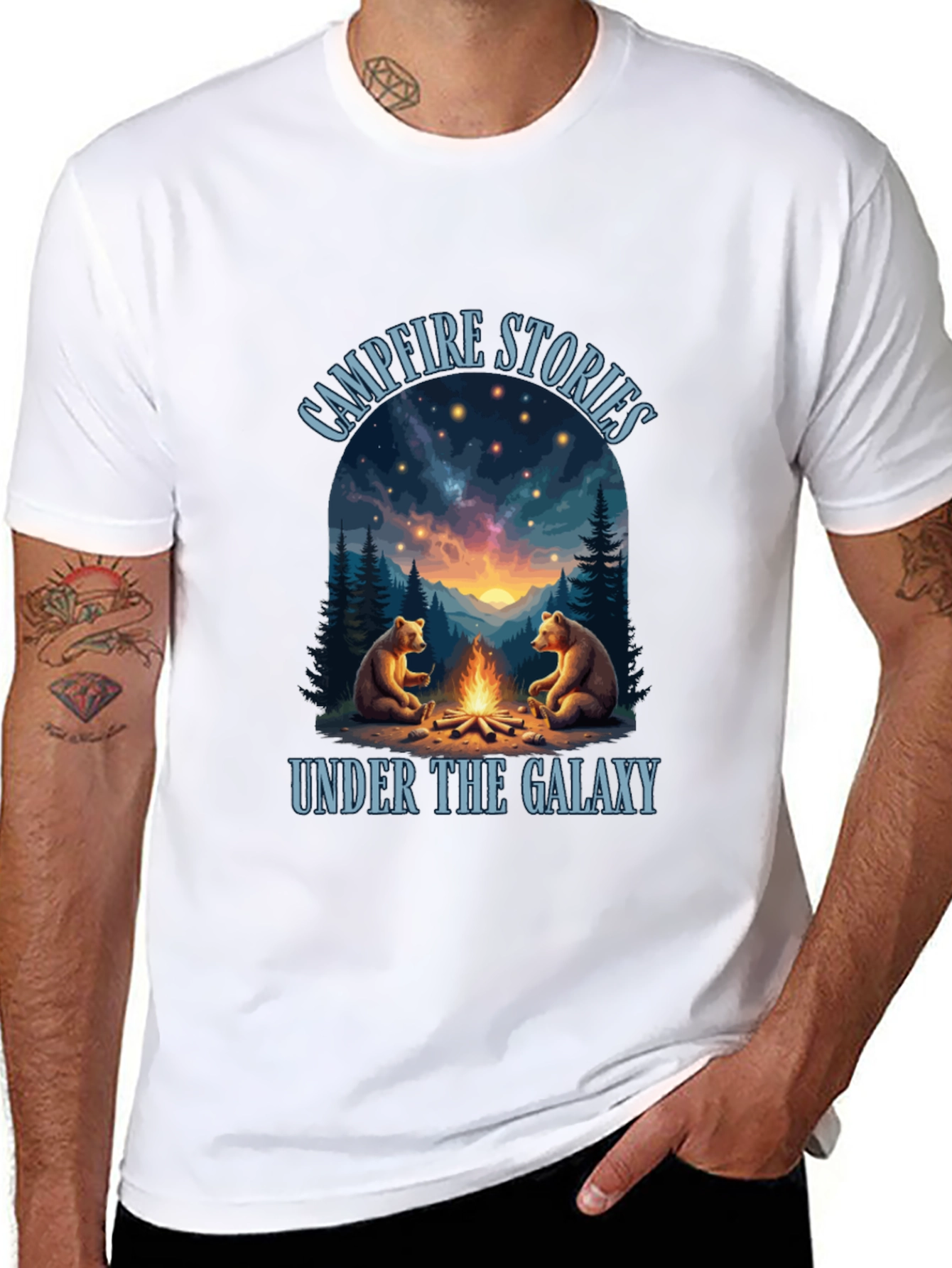 Campfire Stories Galaxy Graphic Tee