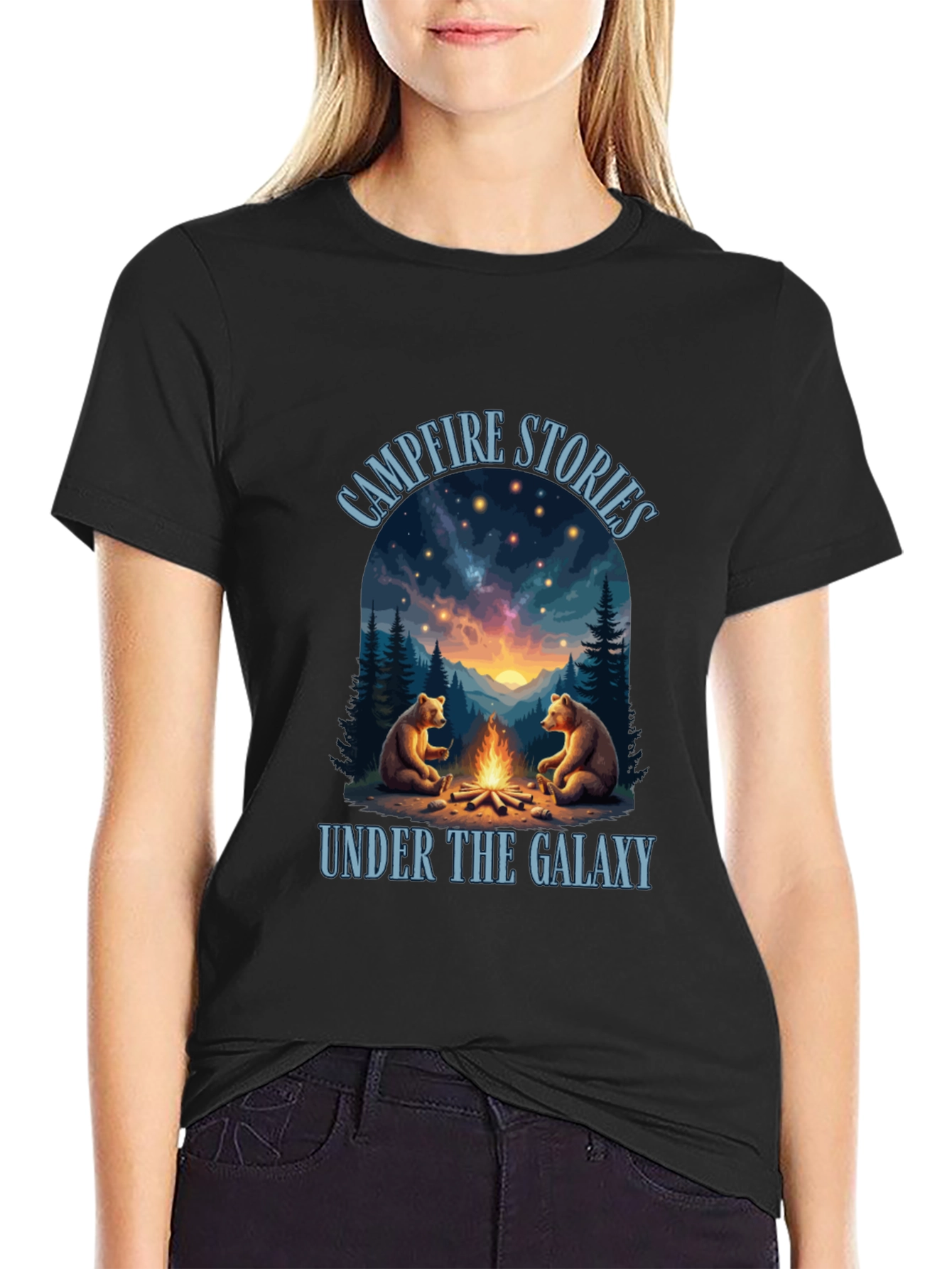 Campfire Stories Galaxy Graphic Tee