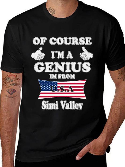Genius From Simi Valley USA T-Shirt
