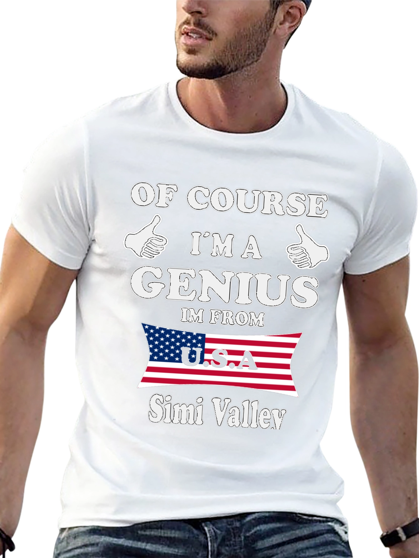 Genius From Simi Valley USA T-Shirt