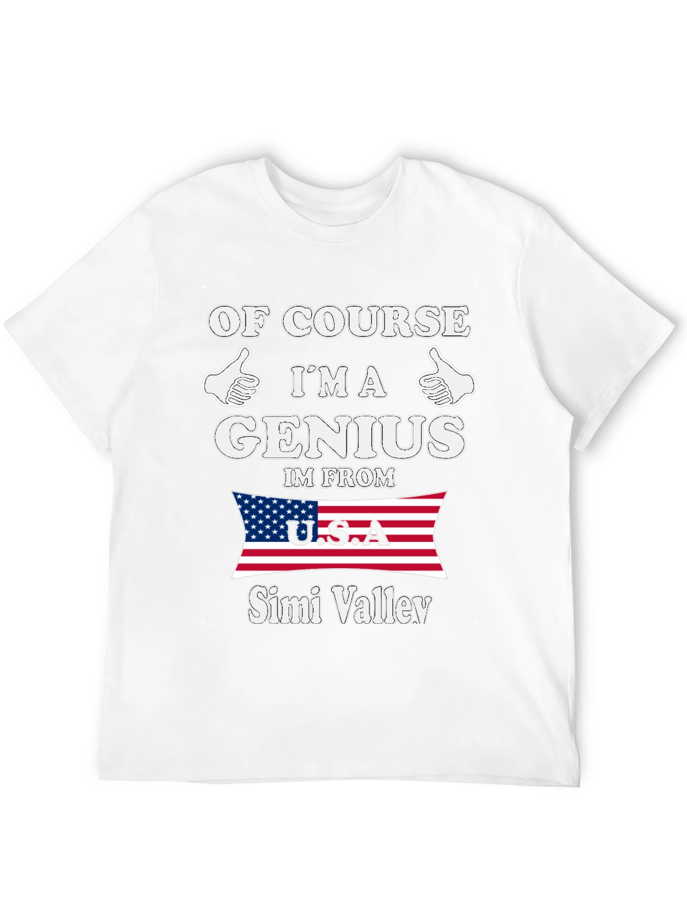 Genius From Simi Valley USA T-Shirt