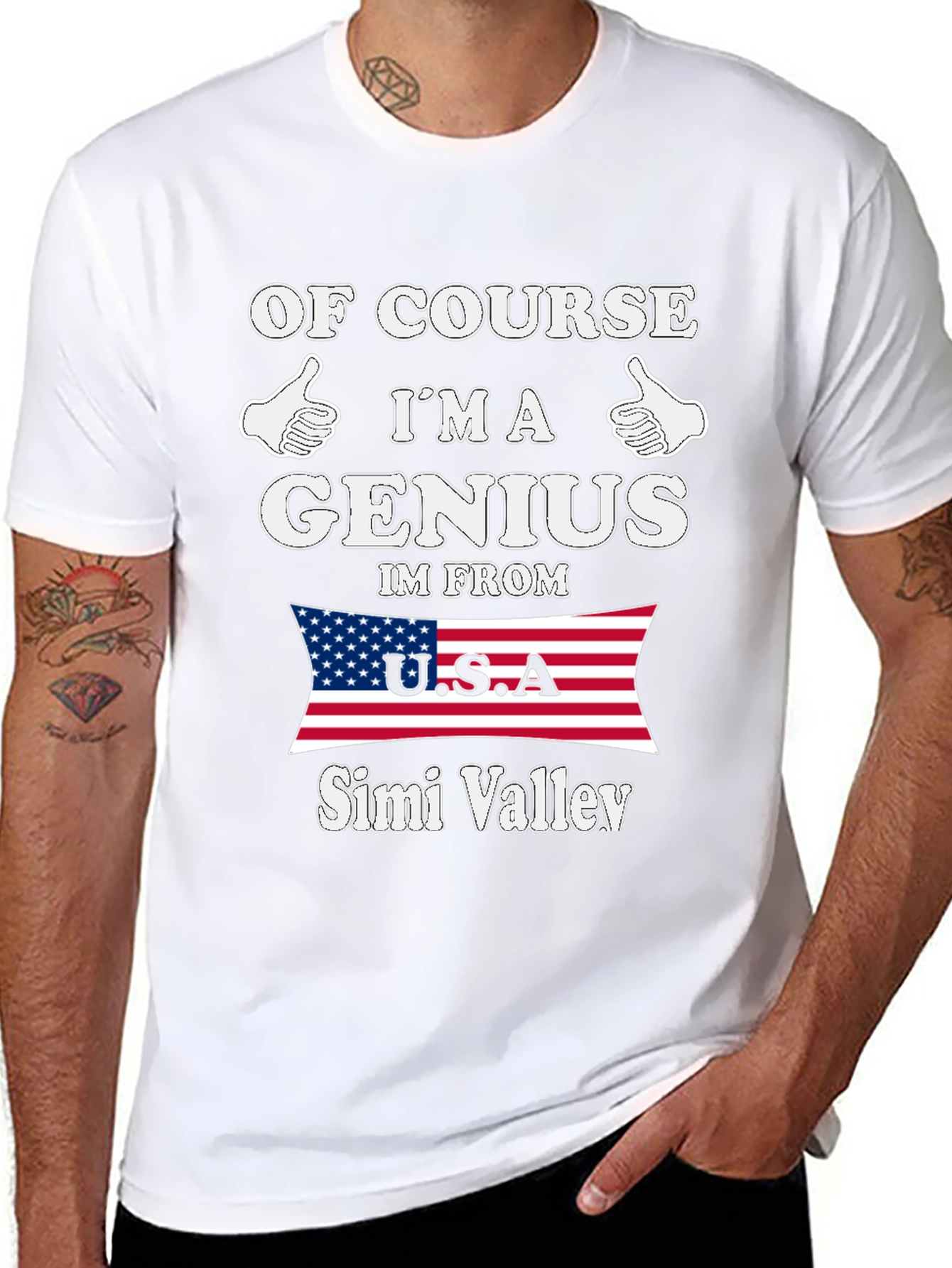 Genius From Simi Valley USA T-Shirt