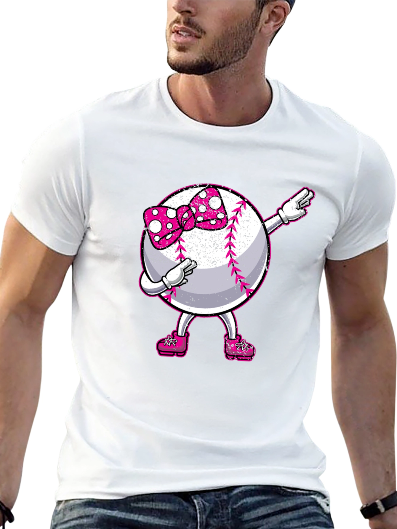 Baseball Girl Dab T-Shirt