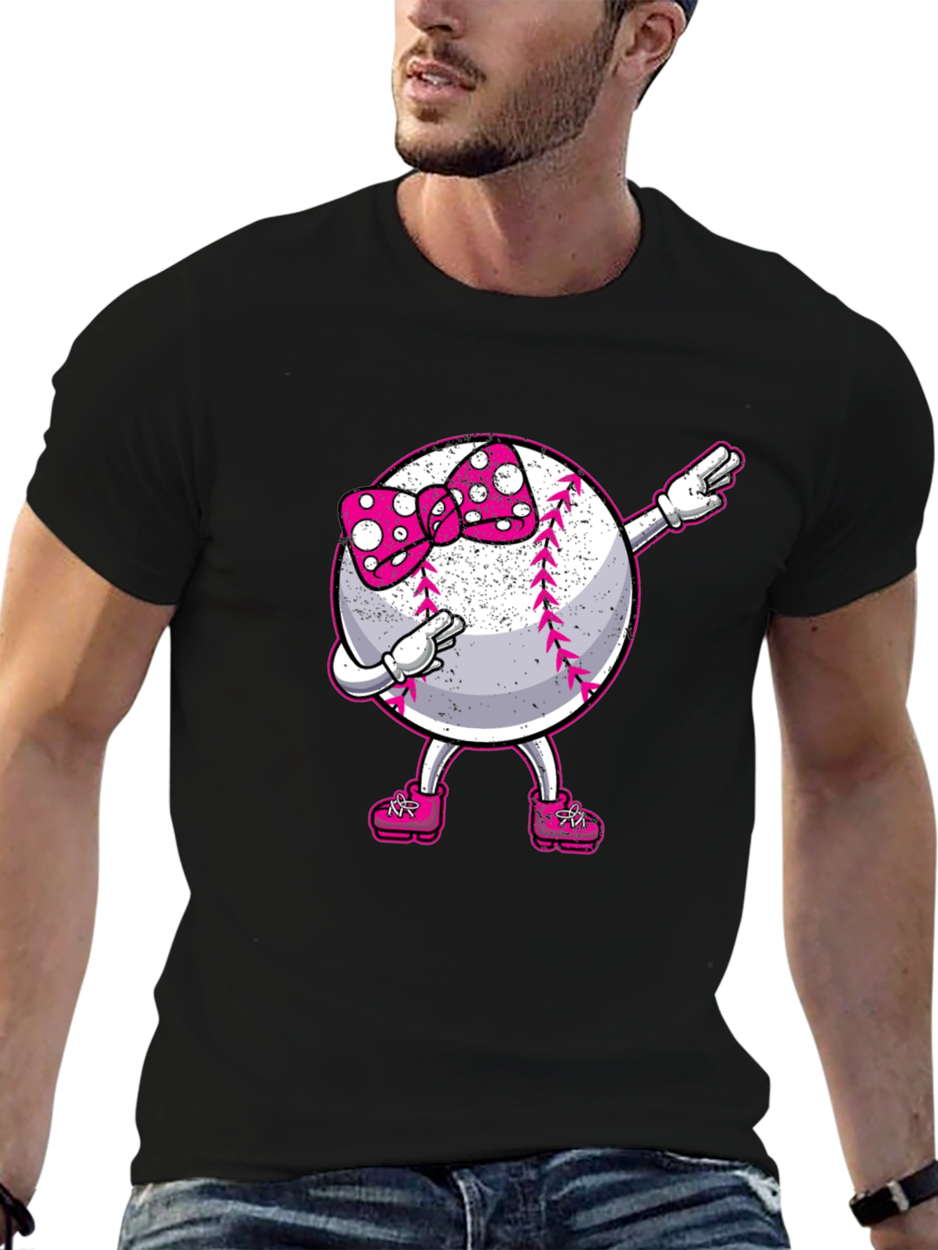 Baseball Girl Dab T-Shirt