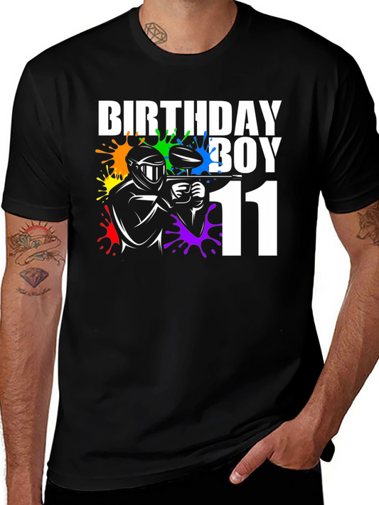 Birthday Boy Paintball 11th Birthday T-Shirt