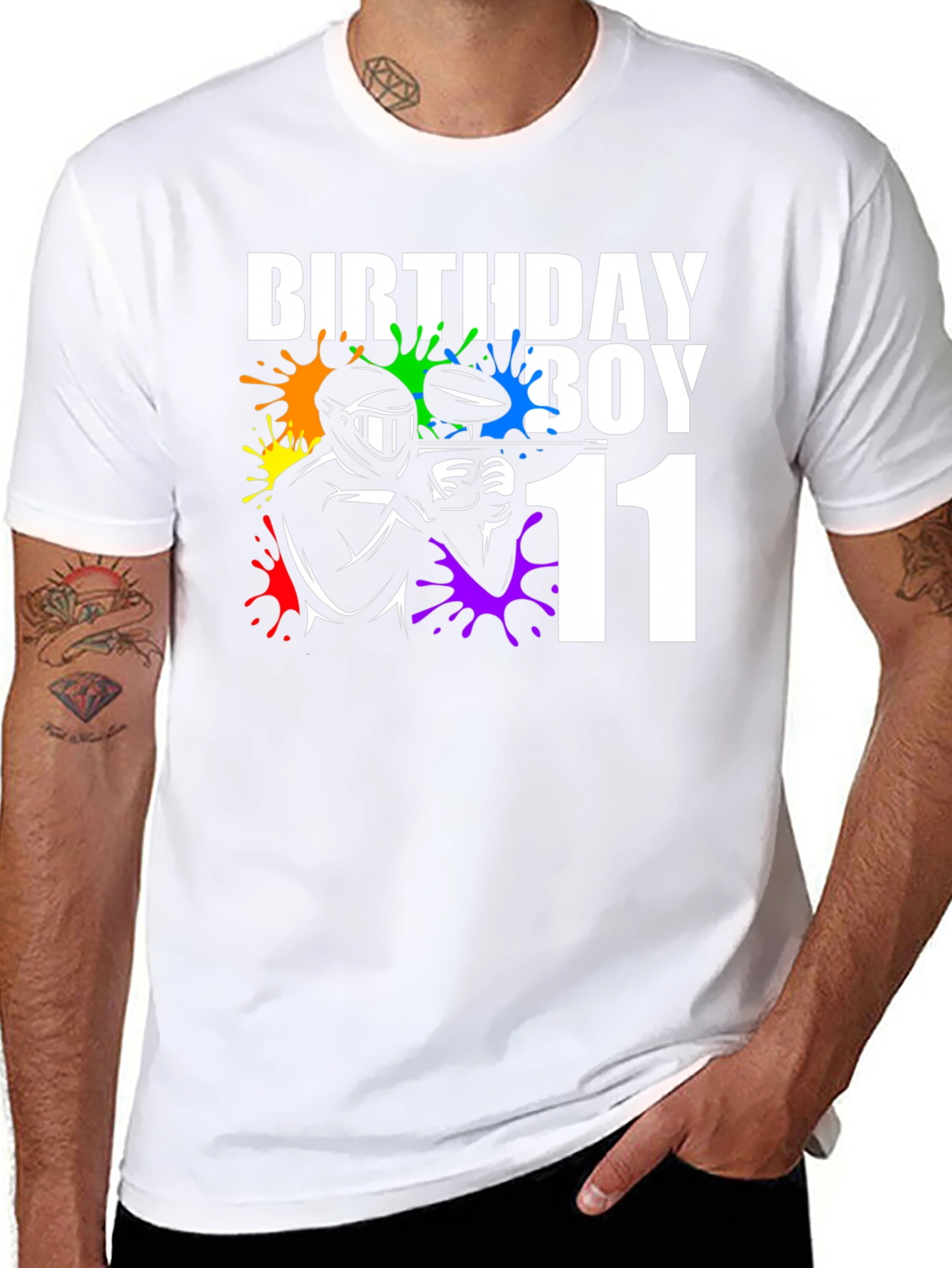 Birthday Boy Paintball 11th Birthday T-Shirt