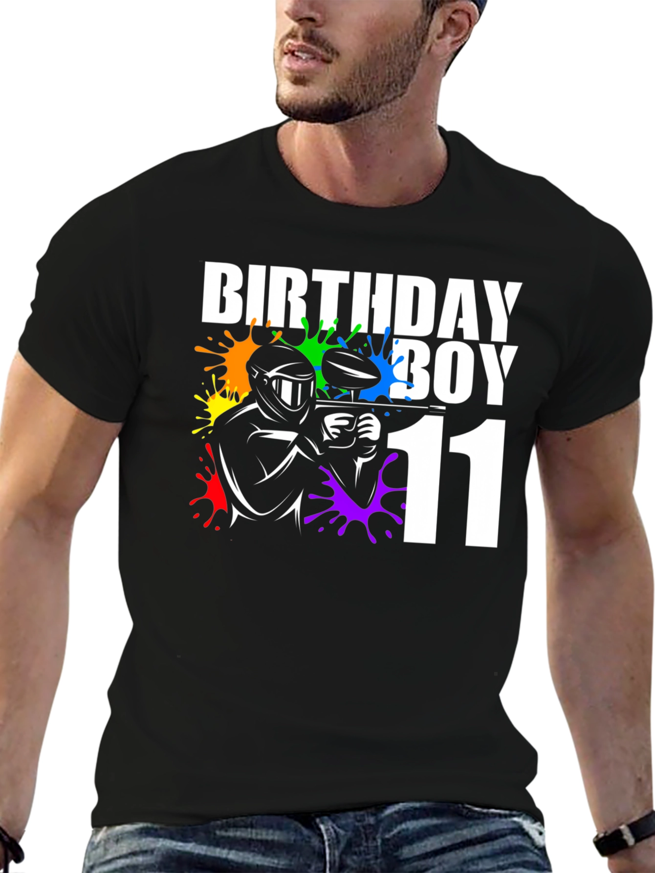 Birthday Boy Paintball 11th Birthday T-Shirt