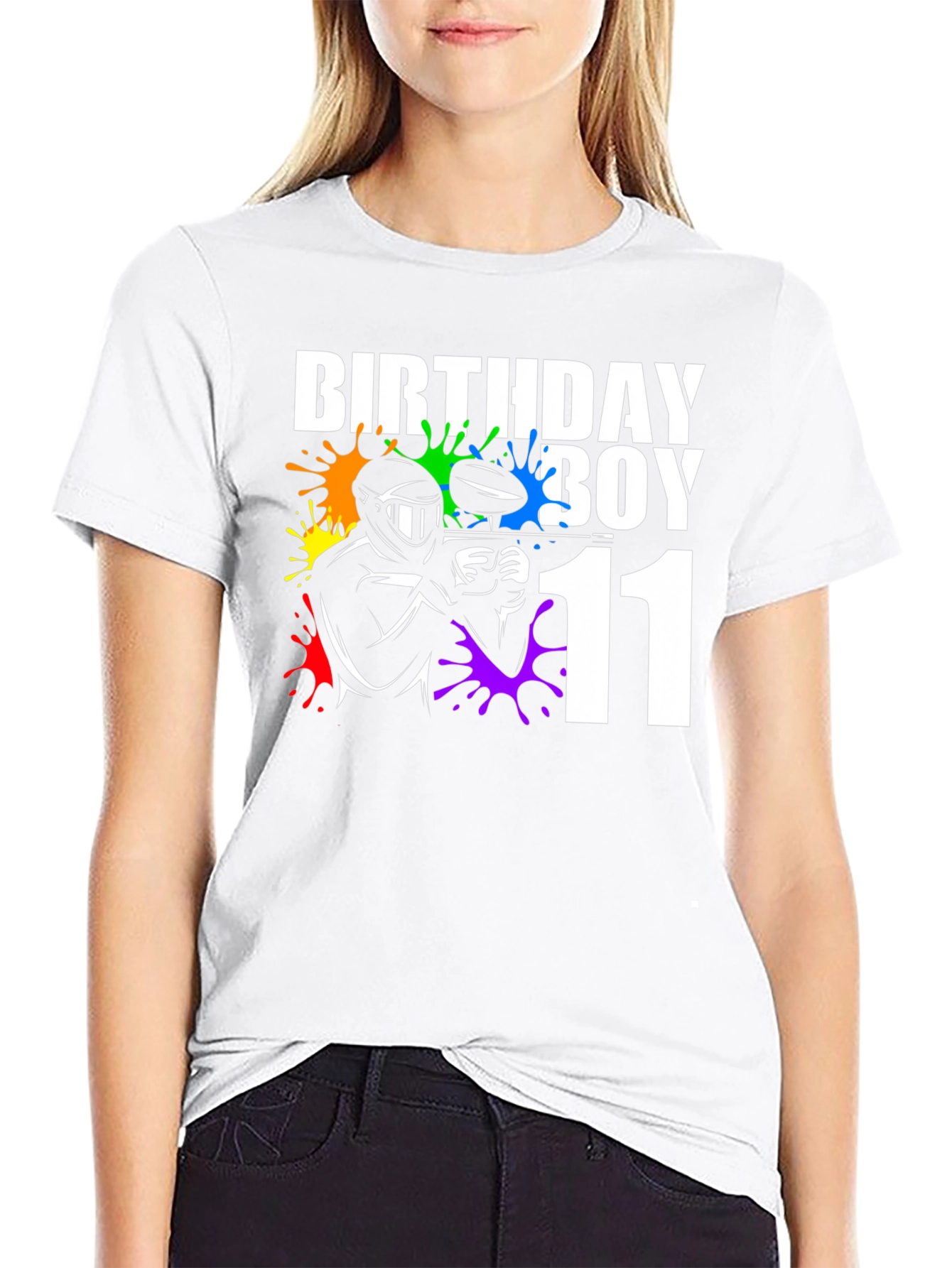 Birthday Boy Paintball 11th Birthday T-Shirt