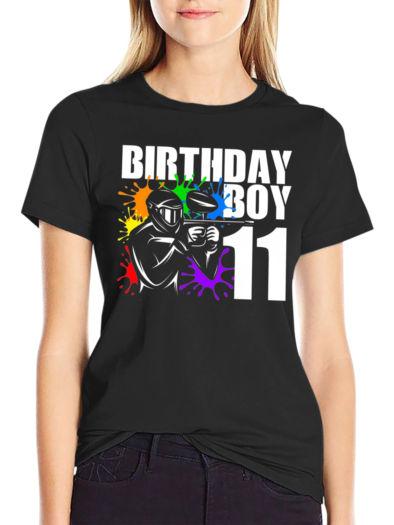 Birthday Boy Paintball 11th Birthday T-Shirt