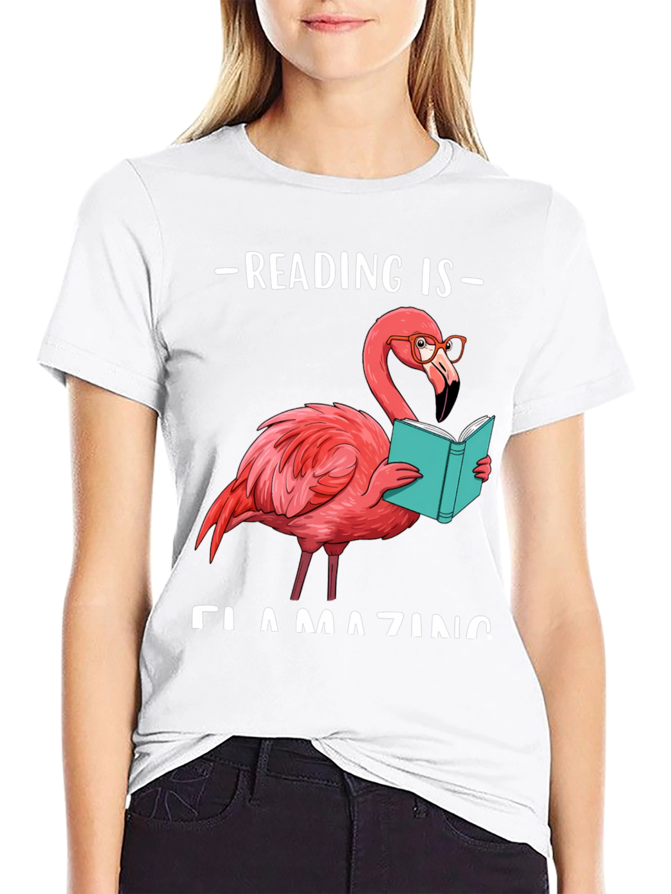 Reading Flamingo T-Shirt