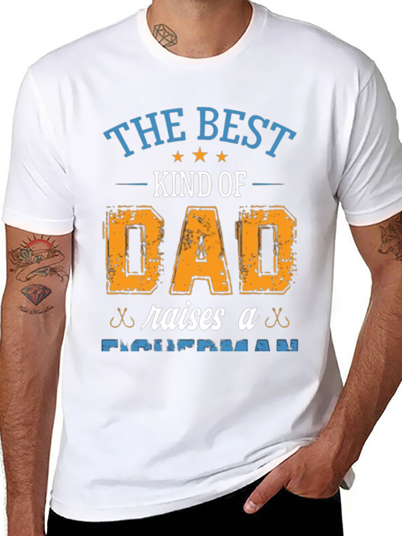 Best Dad Fisherman T-Shirt - Fishing Fathers Day Gift