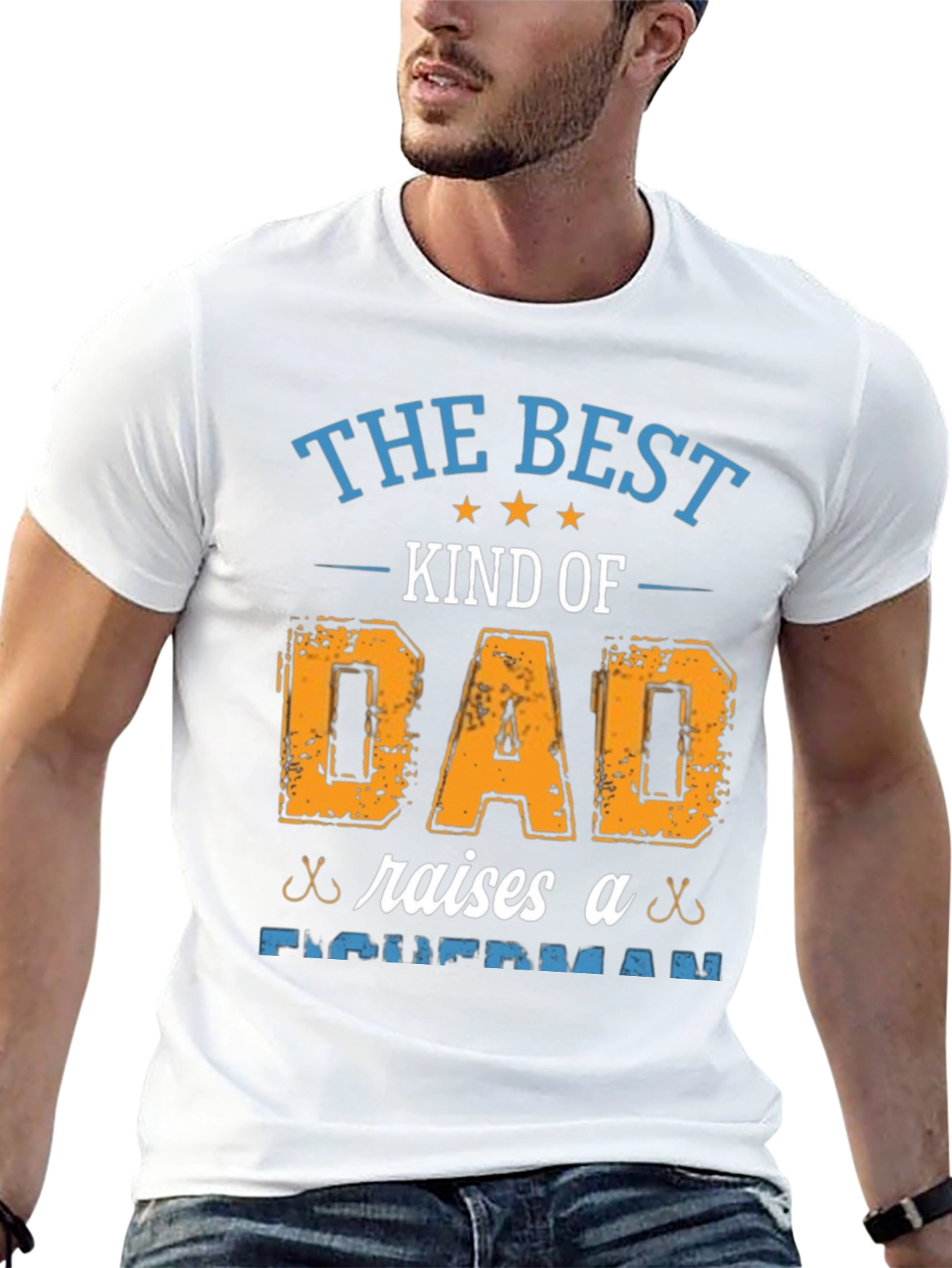 Best Dad Fisherman T-Shirt - Fishing Fathers Day Gift