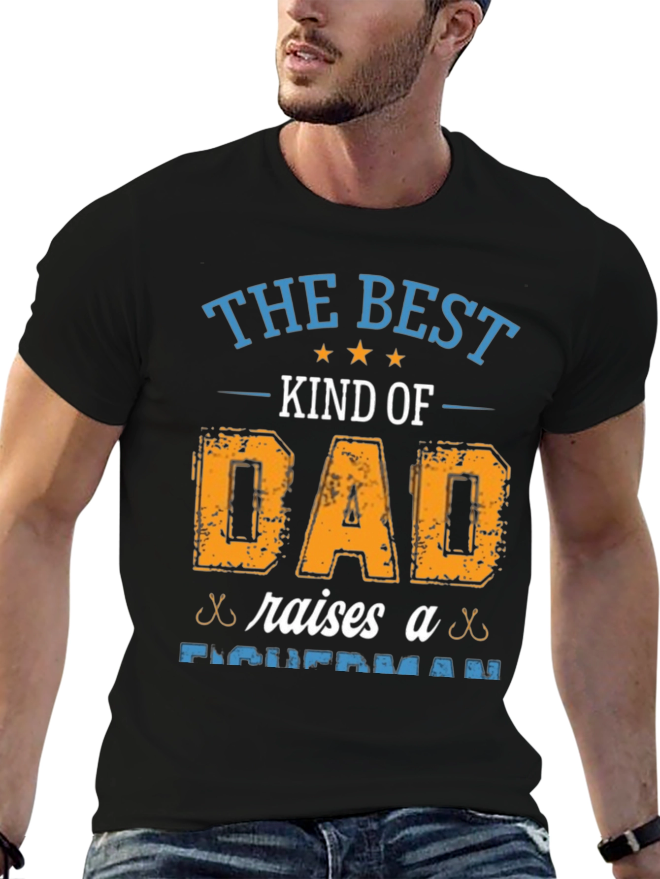 Best Dad Fisherman T-Shirt - Fishing Fathers Day Gift