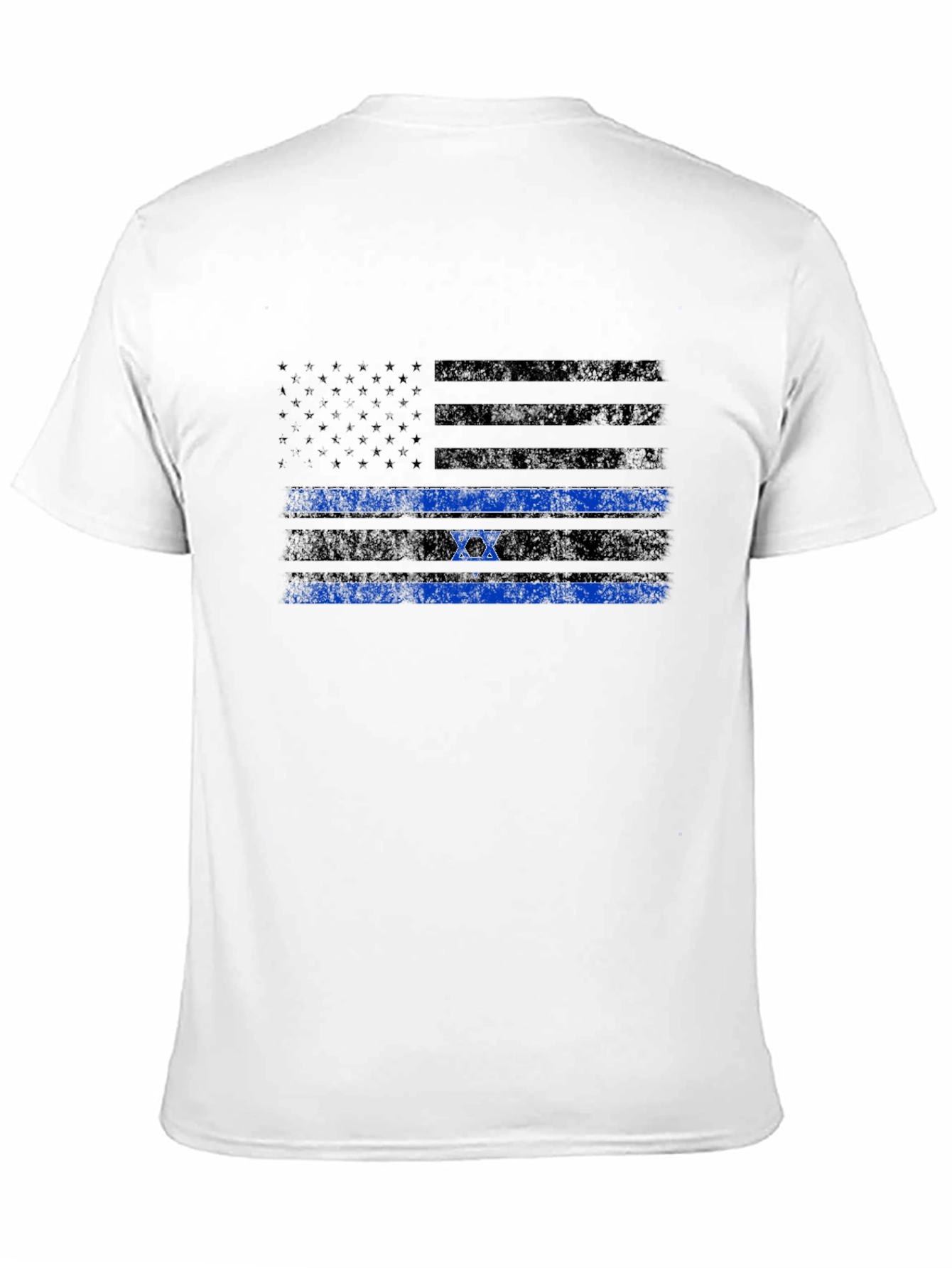 Thin Blue Line Israel Flag Mens T-Shirt