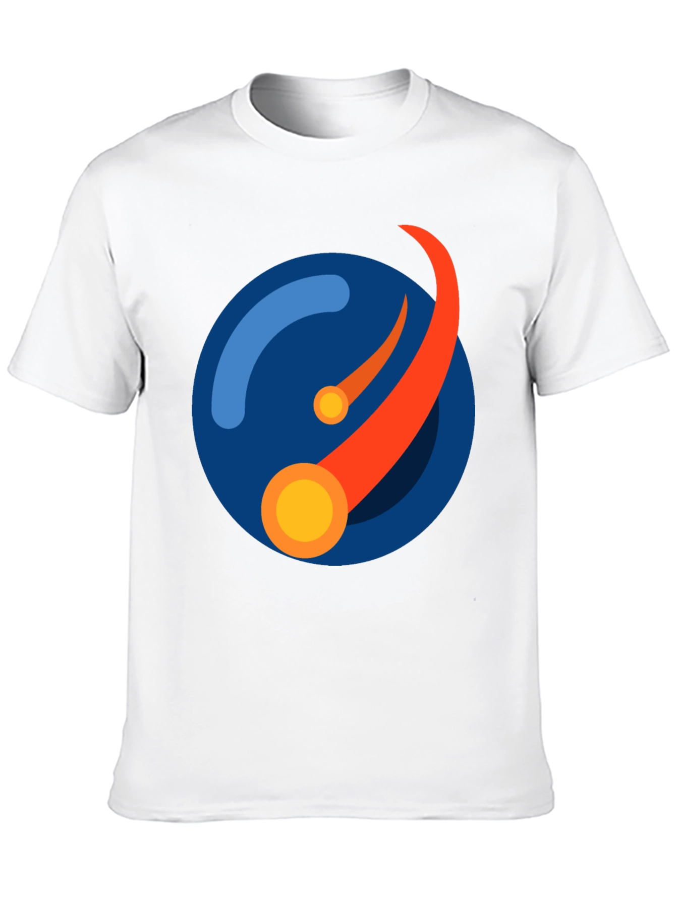 Abstract Orbit Graphic Tee - Black