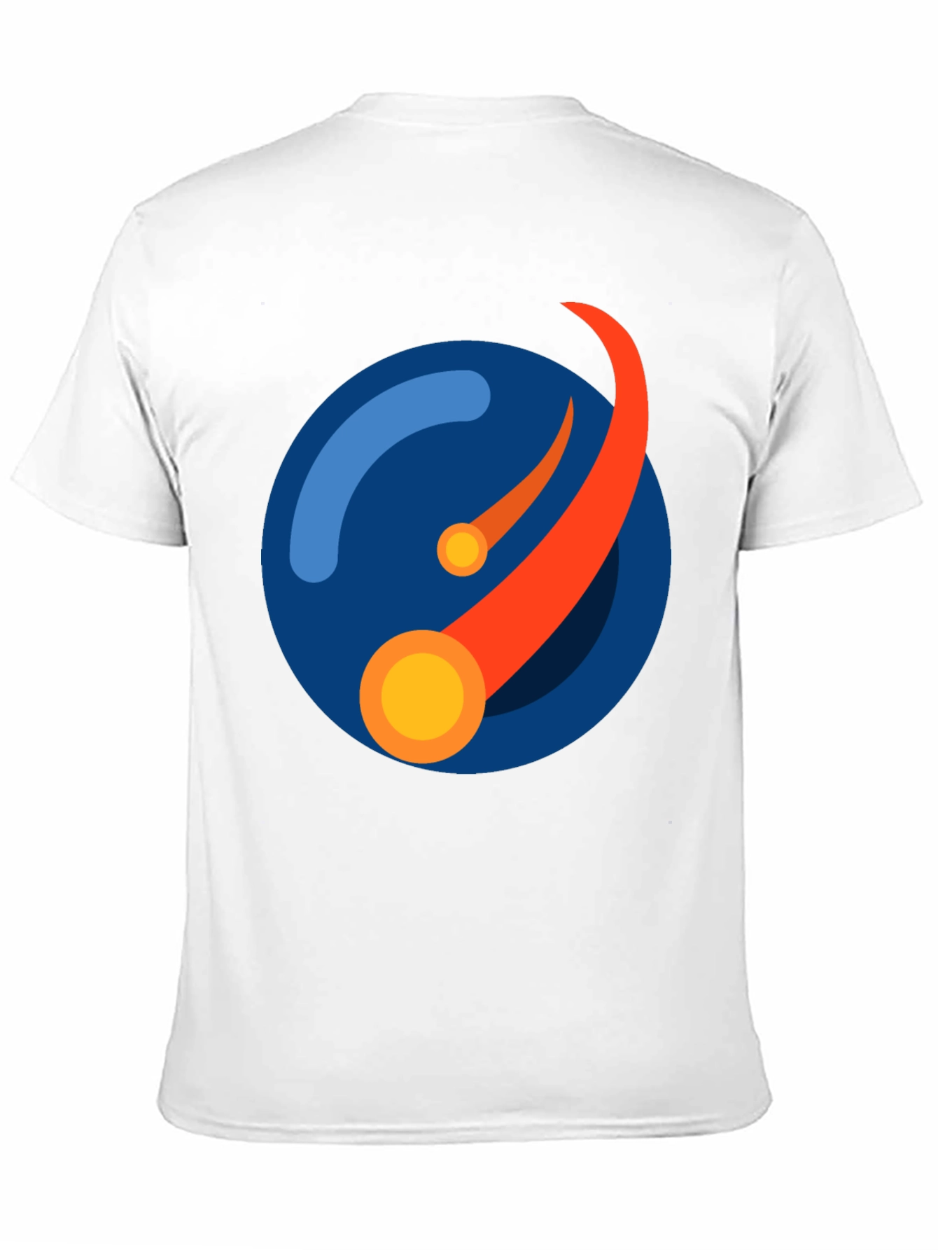 Abstract Orbit Graphic Tee - Black