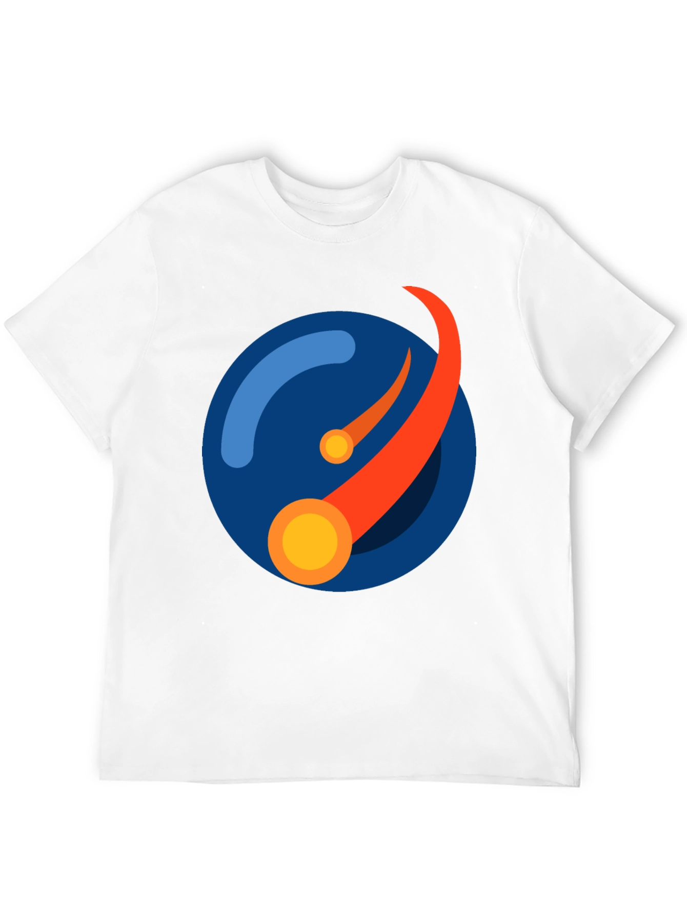 Abstract Orbit Graphic Tee - Black