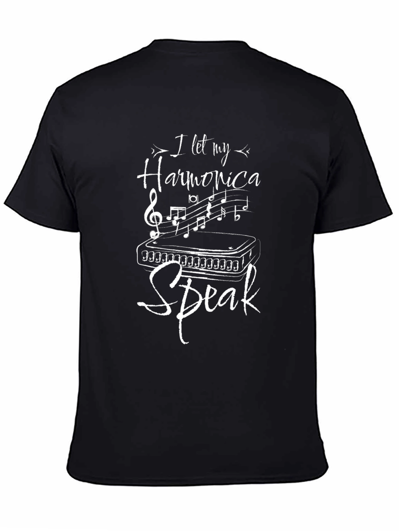 Harmonica Speak T-Shirt - Music Lover Tee
