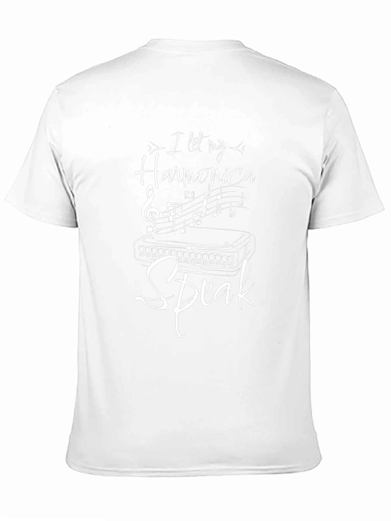 Harmonica Speak T-Shirt - Music Lover Tee
