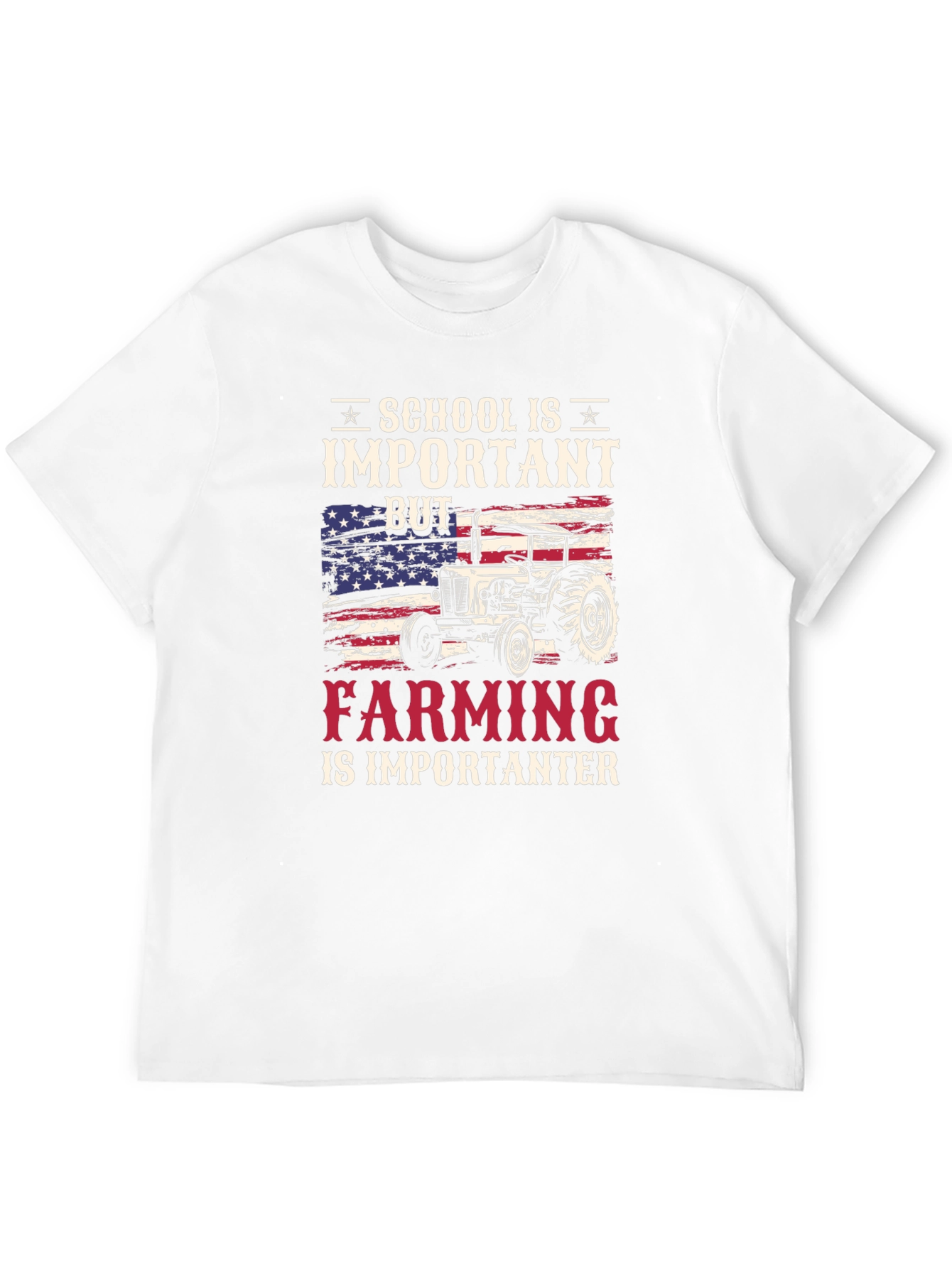 School Important But Farming Importanter T-Shirt