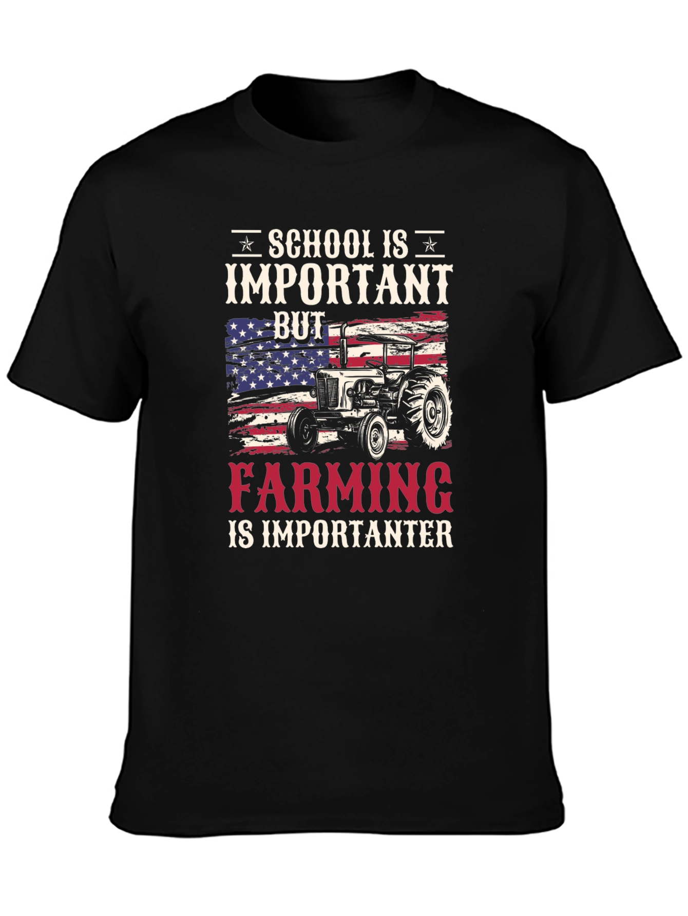 School Important But Farming Importanter T-Shirt