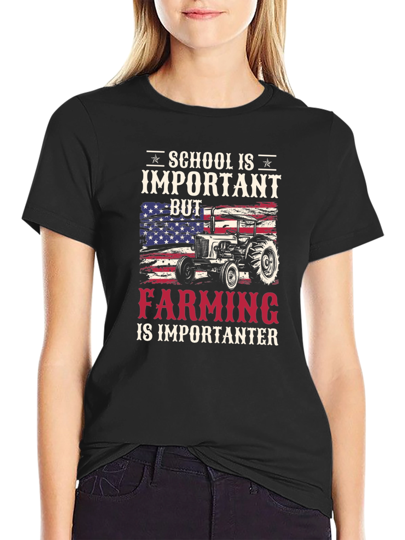 School Important But Farming Importanter T-Shirt