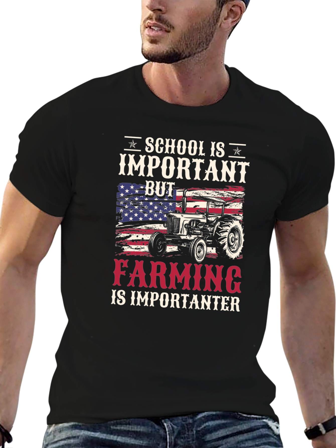 School Important But Farming Importanter T-Shirt